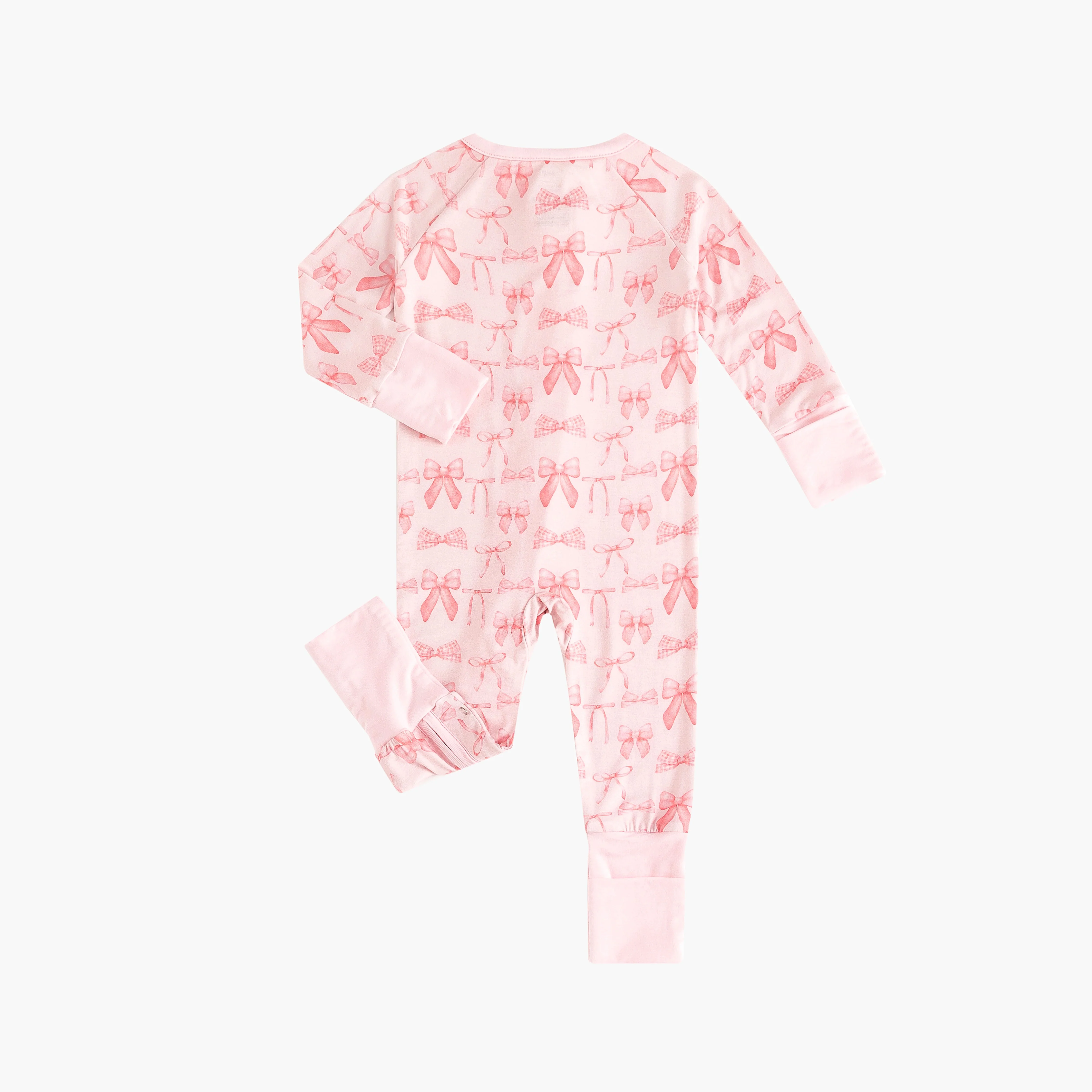 Pink Bows (Convertible Zip Footies) - Image 6