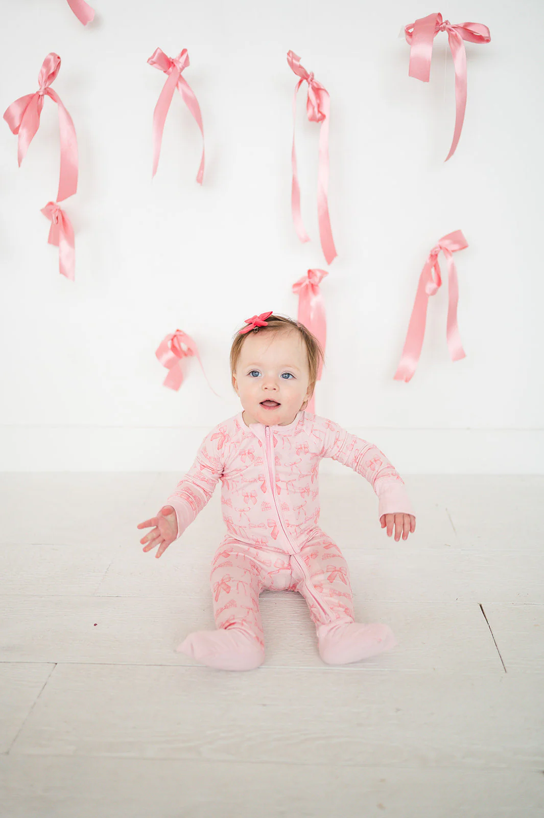 Pink Bows (Convertible Zip Footies) - Image 7