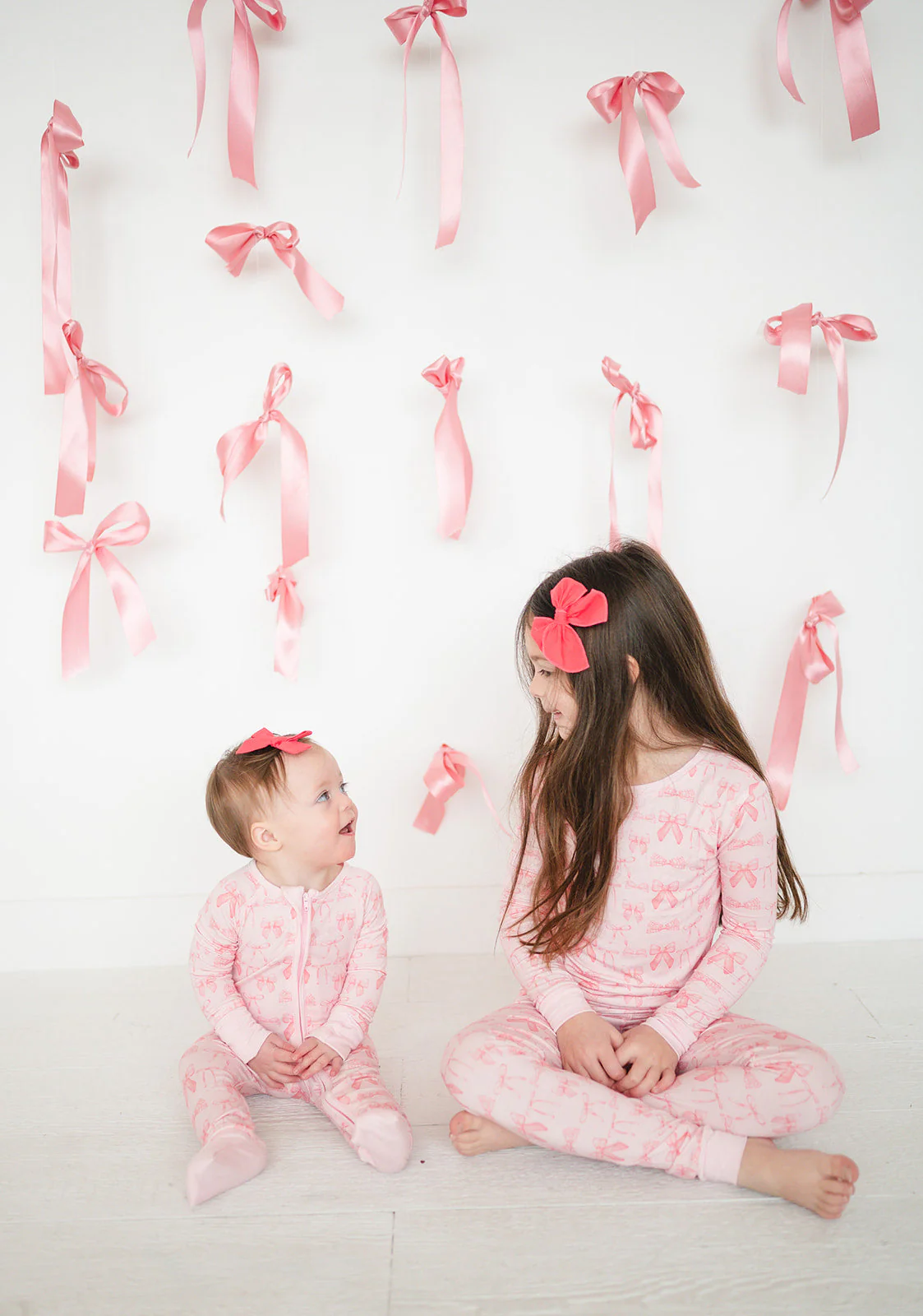 Pink Bows (Convertible Zip Footies) - Image 9