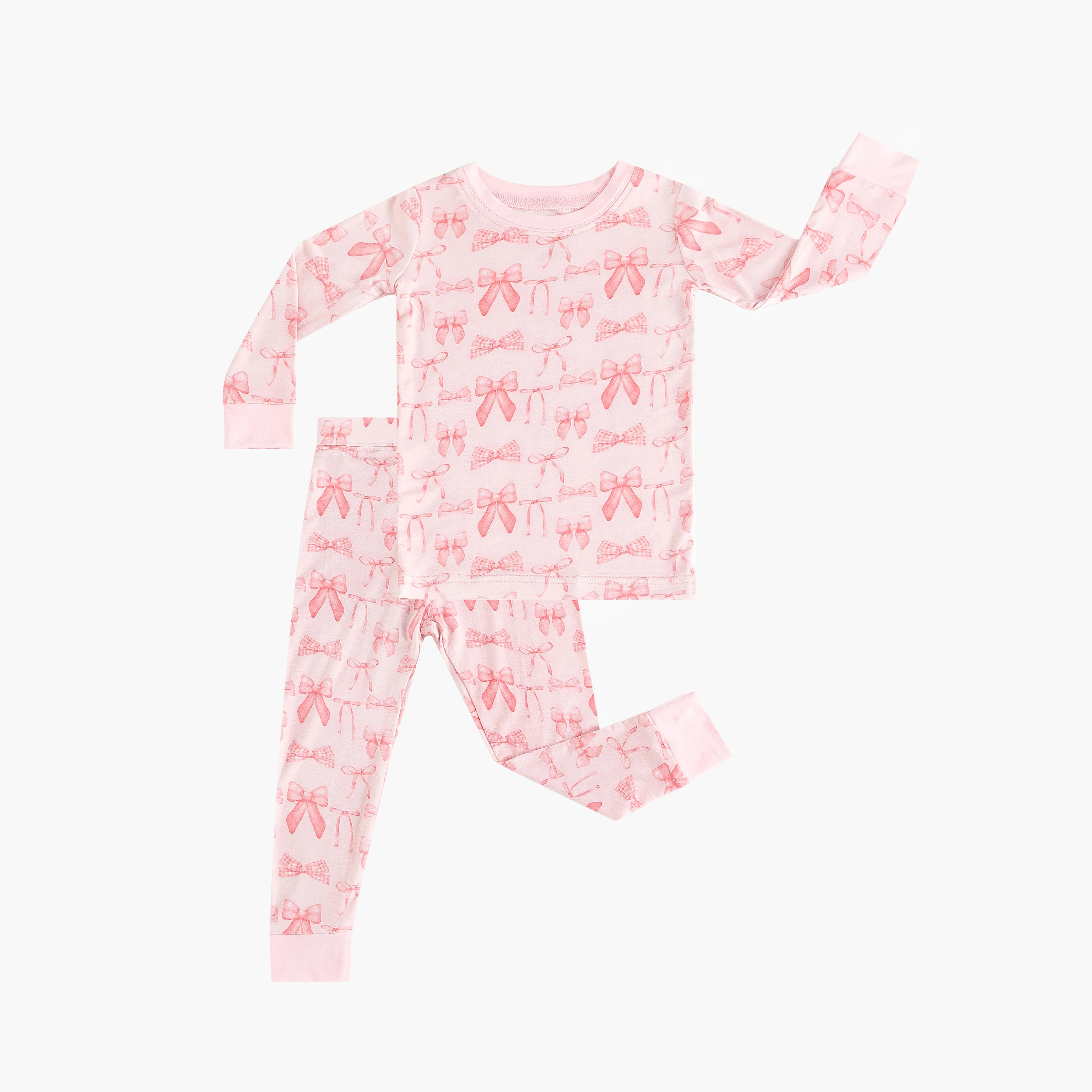 Pink Bows (Long Sleeve PJ) - Image 2