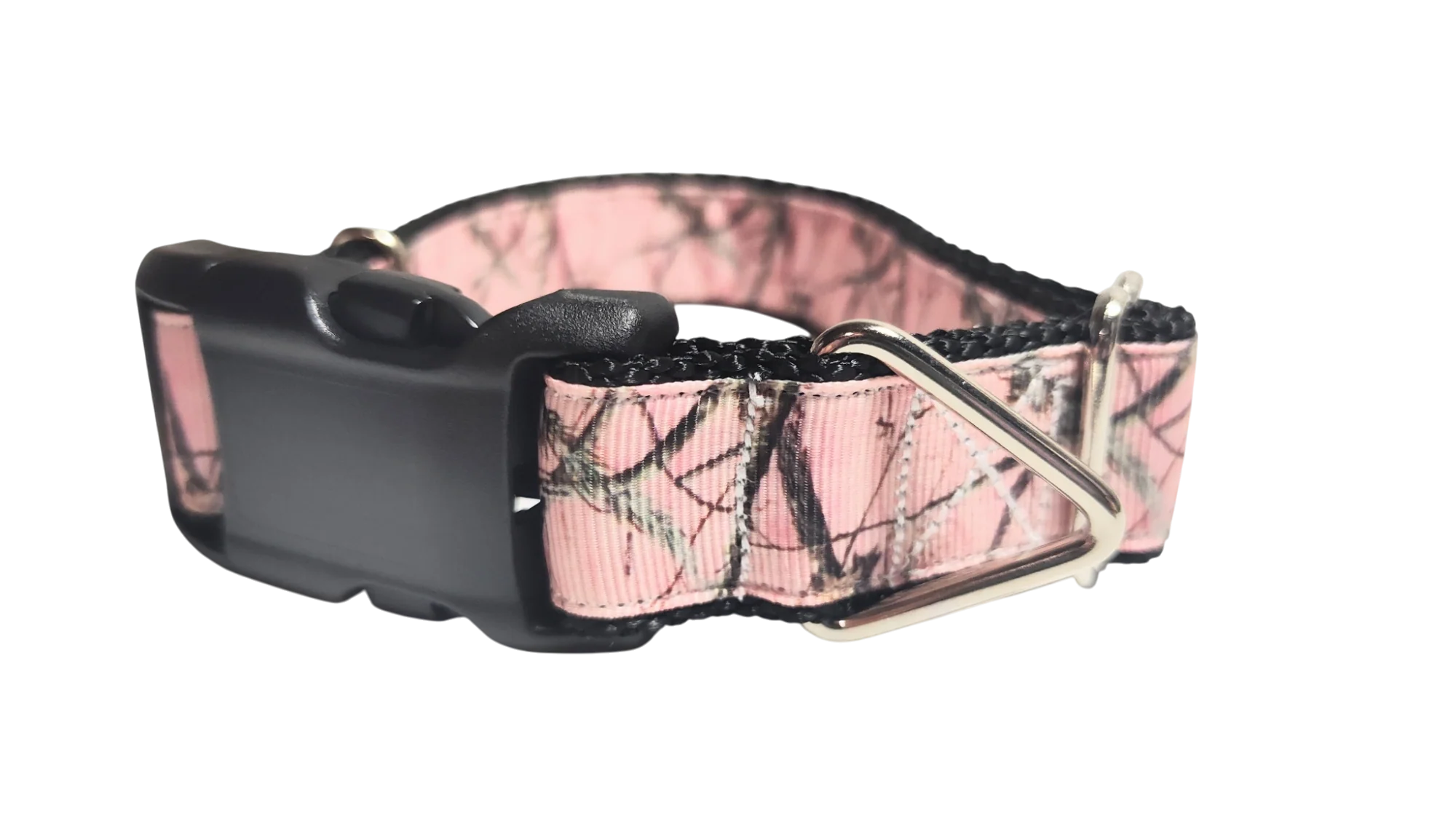 Pink Camo Nylon Dog Collar - Image 2