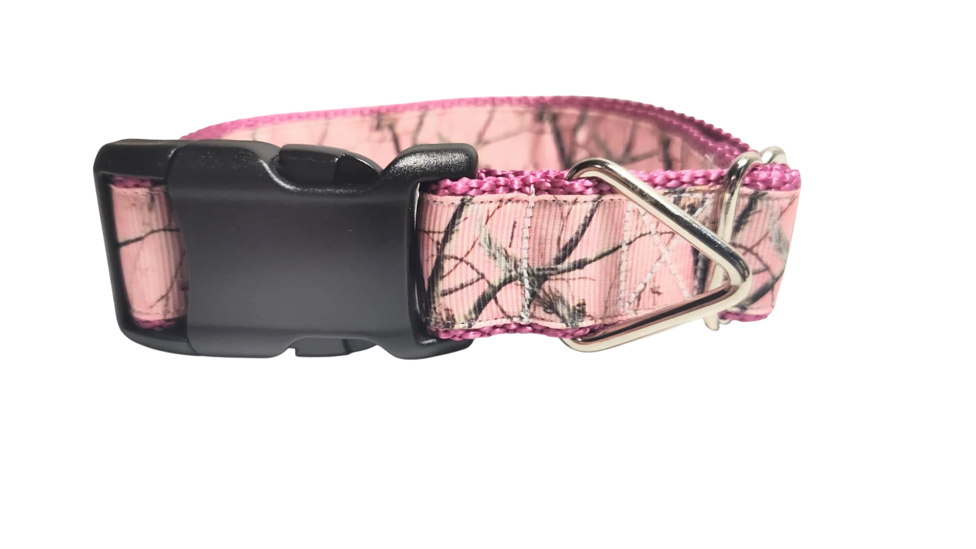 Pink Camo Nylon Dog Collar - Image 4