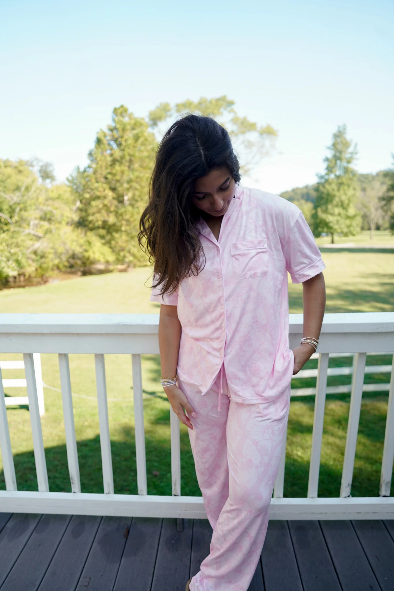 Pink Camo - Short Sleeve + Pant Pajama Set - Image 5