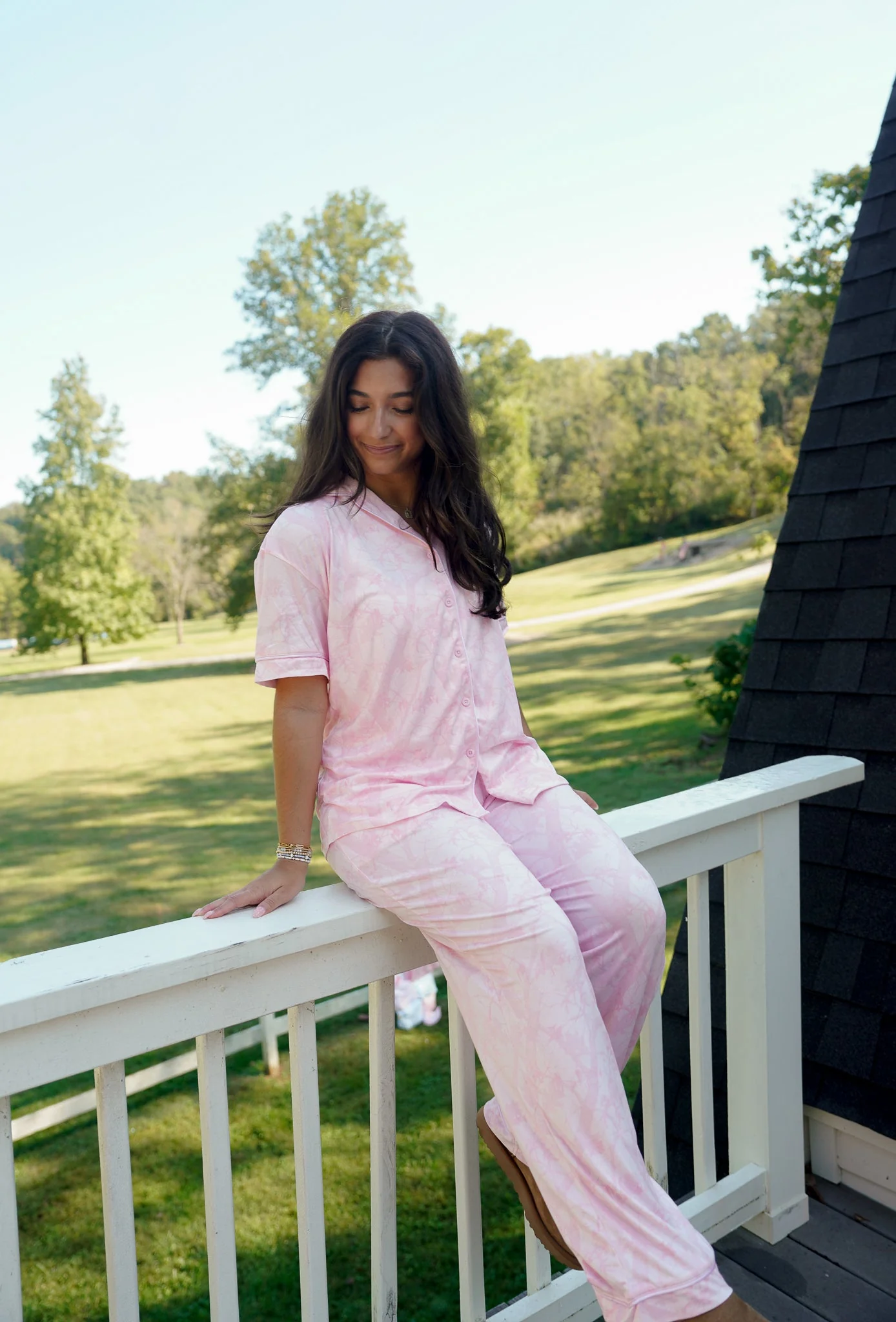 Pink Camo - Short Sleeve + Pant Pajama Set - Image 9