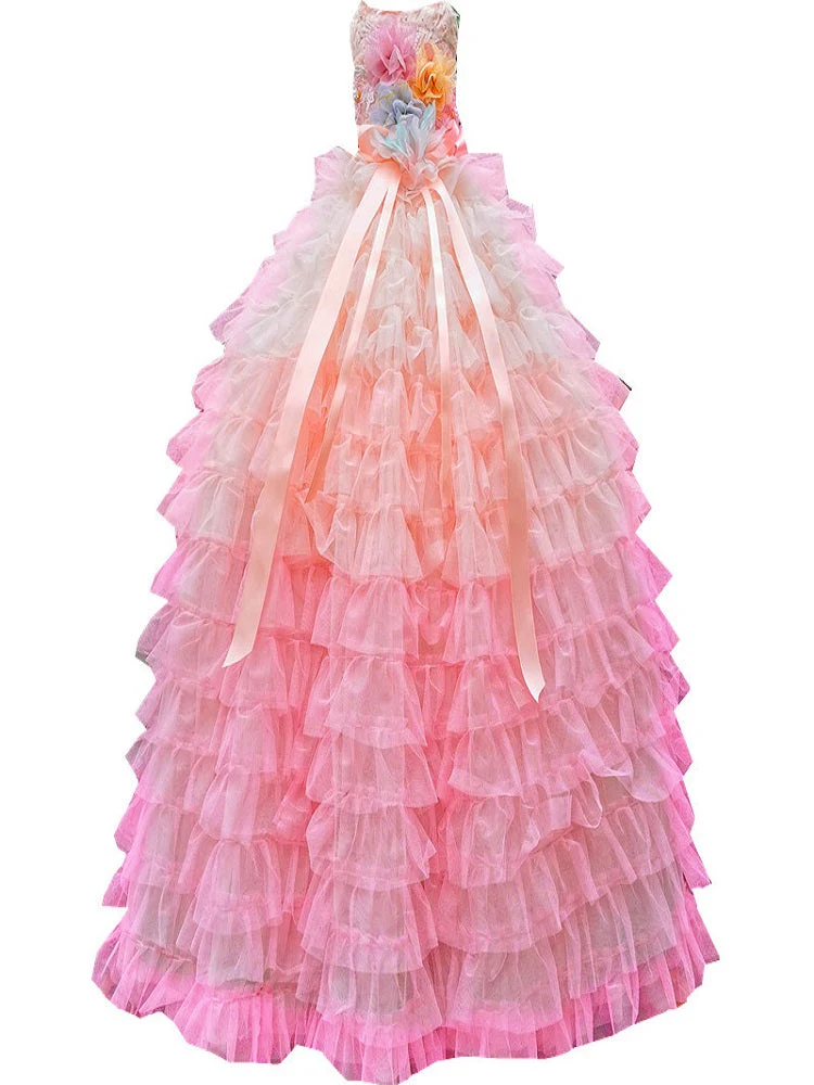 Pink Candy Bloom Gown For Dog - Image 3