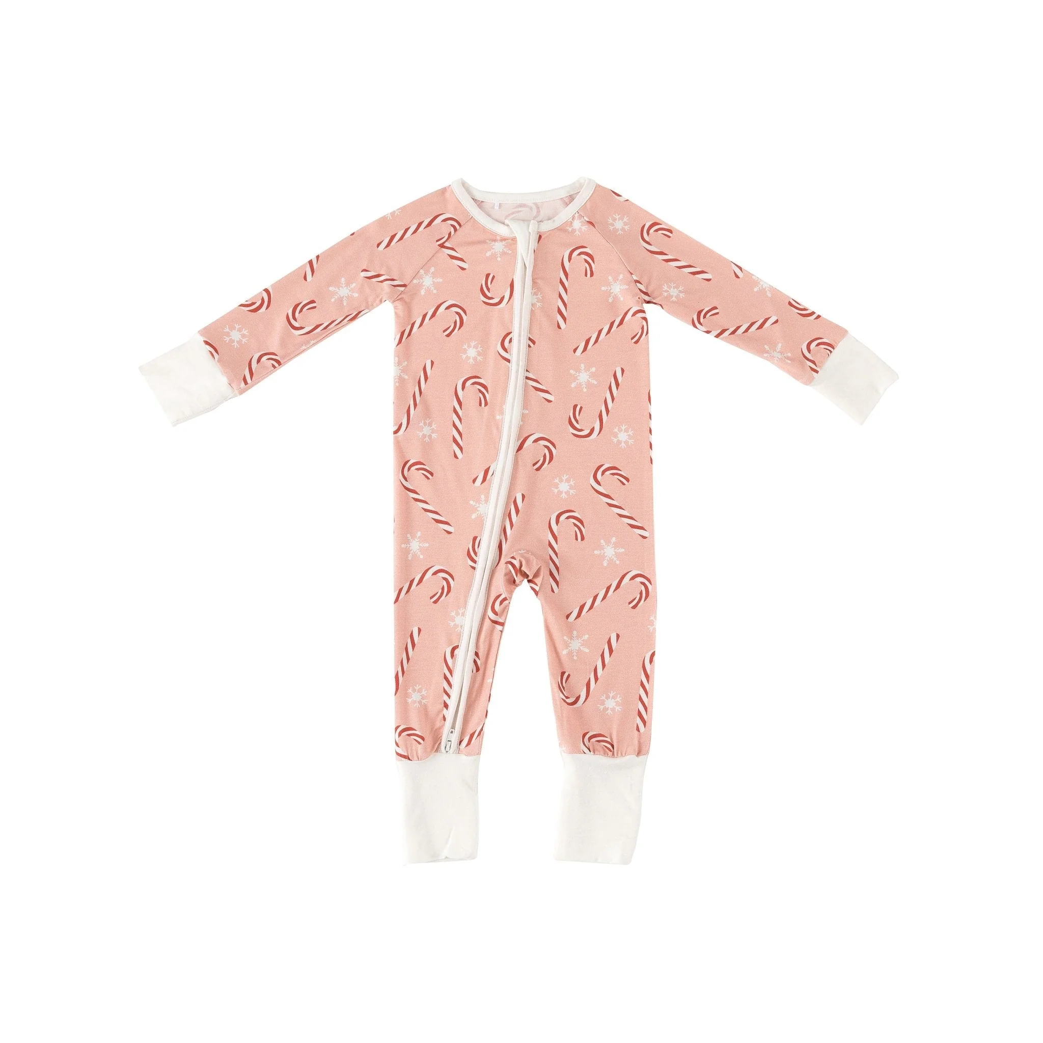 Pink Candy Cane (Convertible Zip Footies) - Image 2