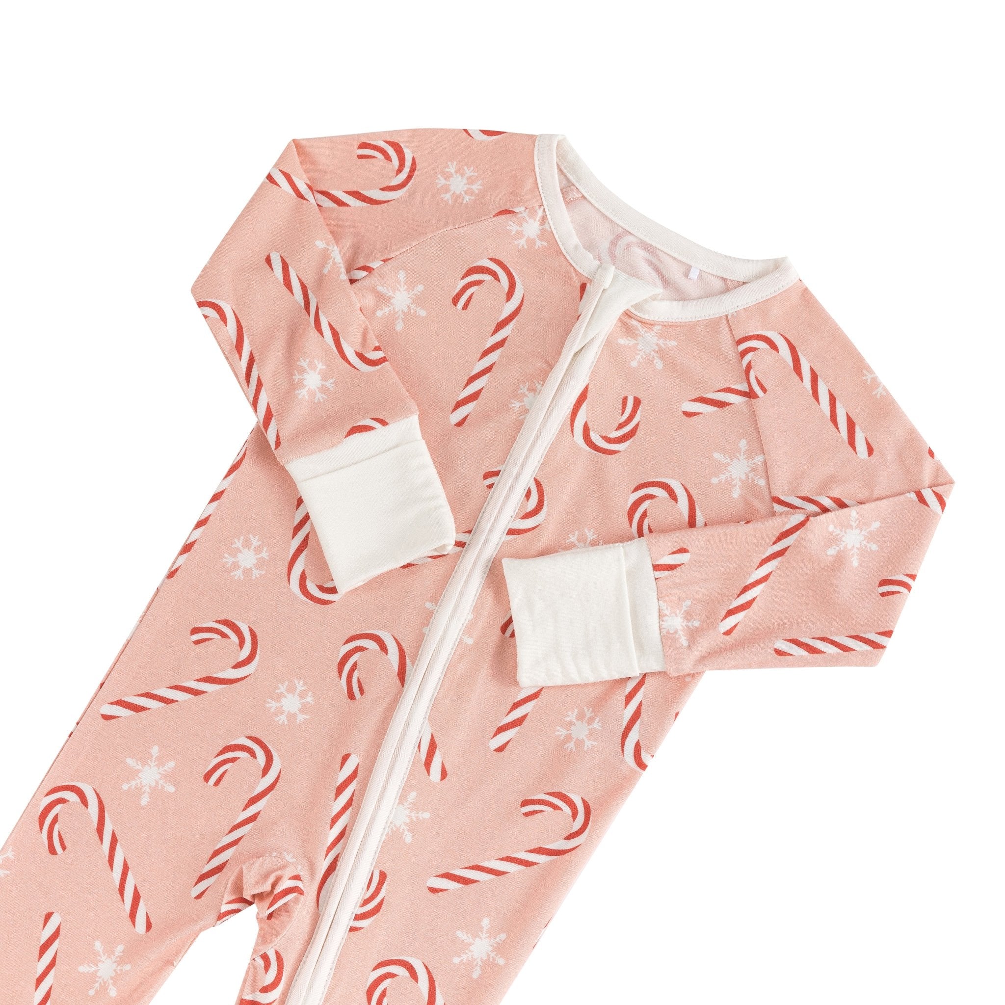 Pink Candy Cane (Convertible Zip Footies) - Image 4