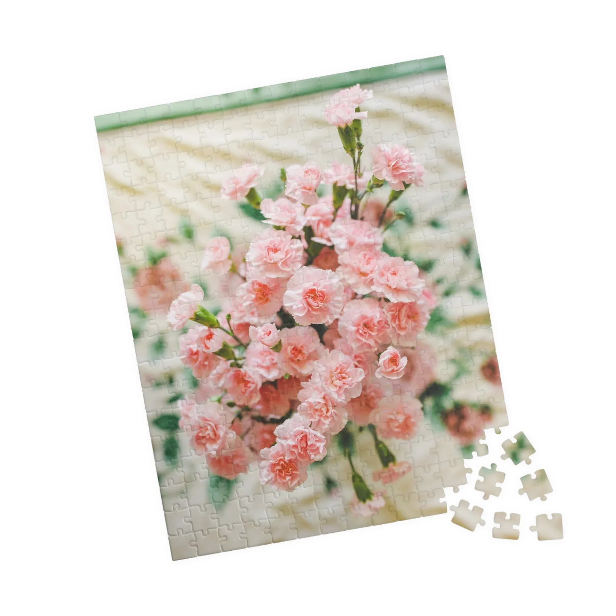 Pink Carnation Flower Puzzle - Image 12