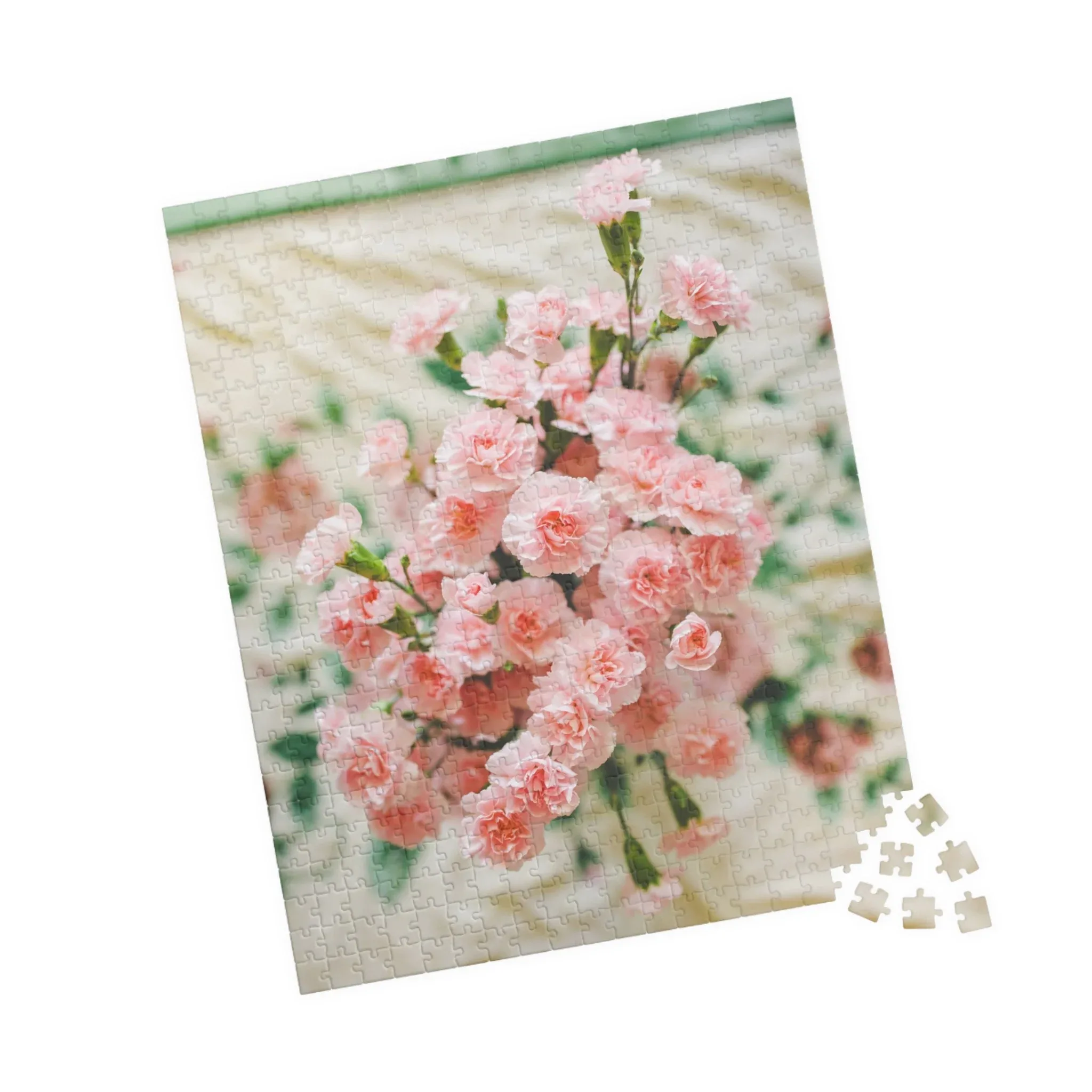 Pink Carnation Flower Puzzle - Image 15