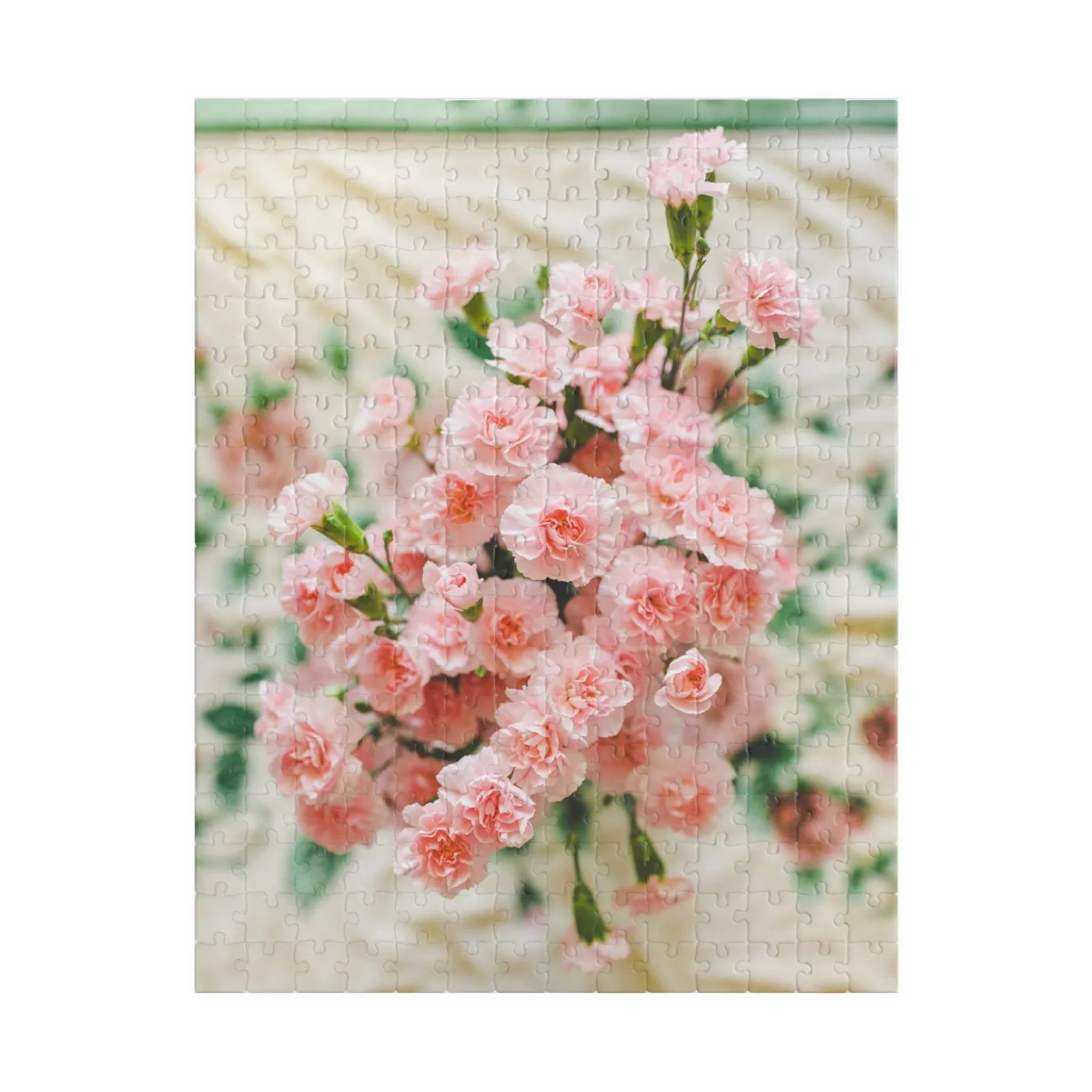 Pink Carnation Flower Puzzle - Image 3