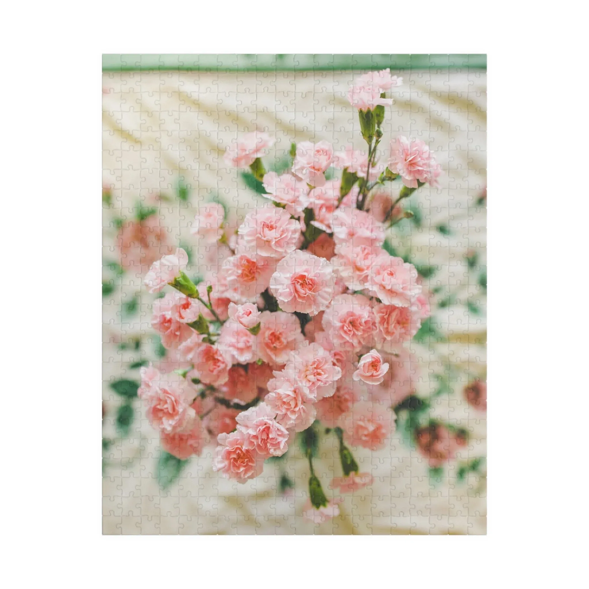 Pink Carnation Flower Puzzle - Image 4