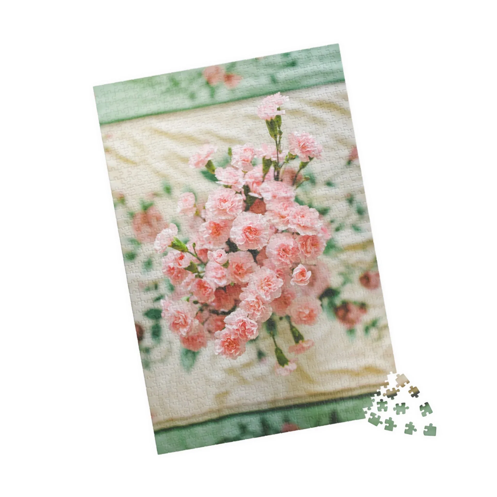 Pink Carnation Flower Puzzle - Image 6