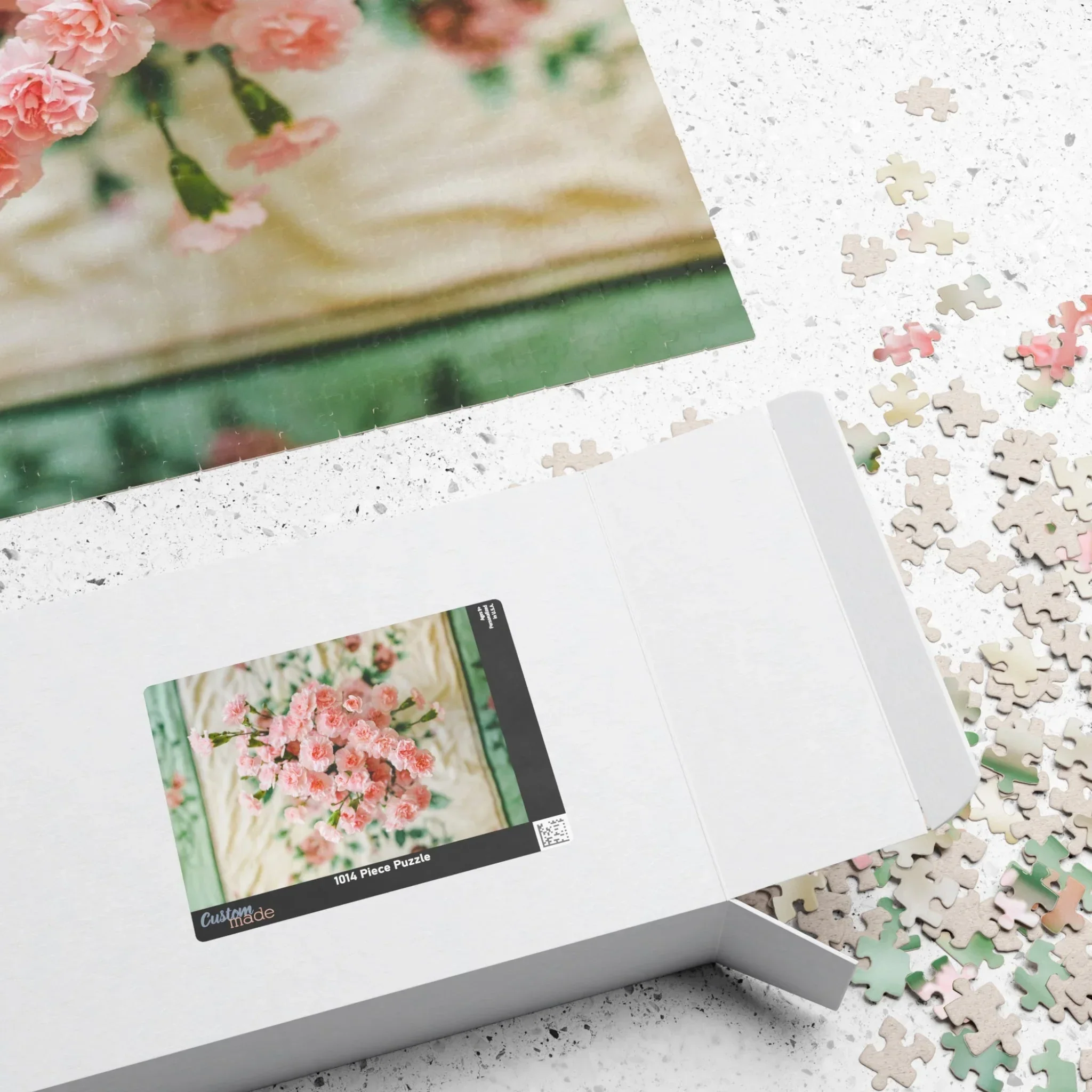 Pink Carnation Flower Puzzle - Image 7
