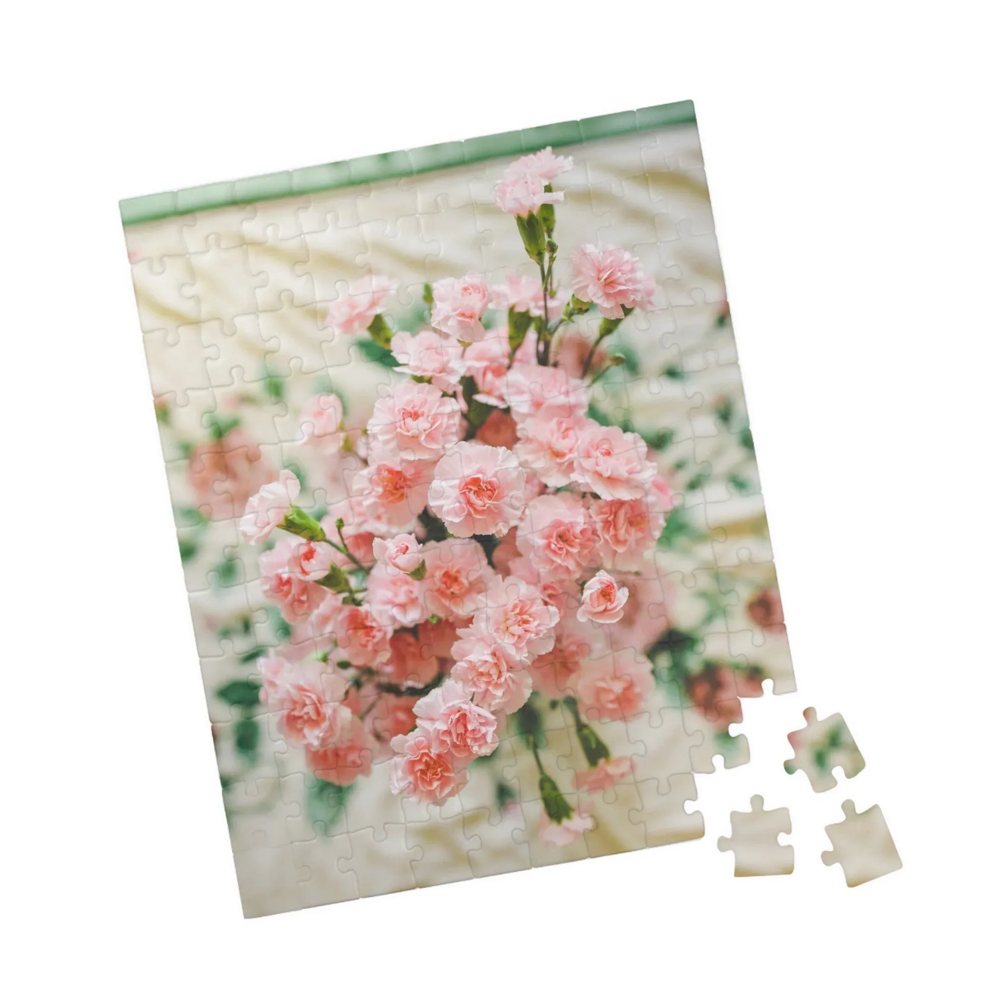 Pink Carnation Flower Puzzle - Image 9
