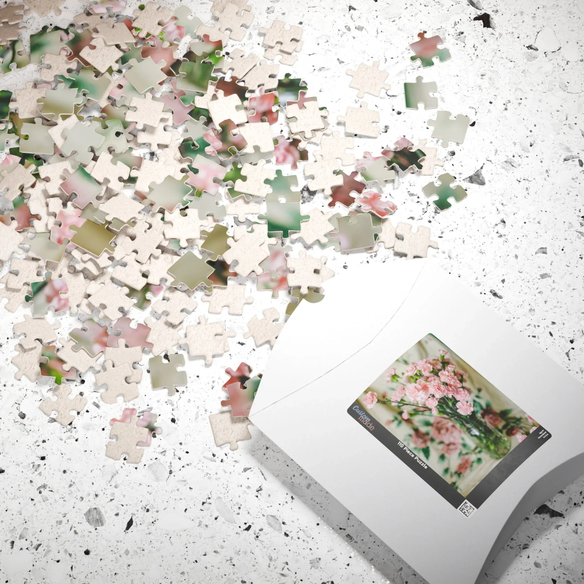 Pink Carnation Flower Puzzle - Image 10