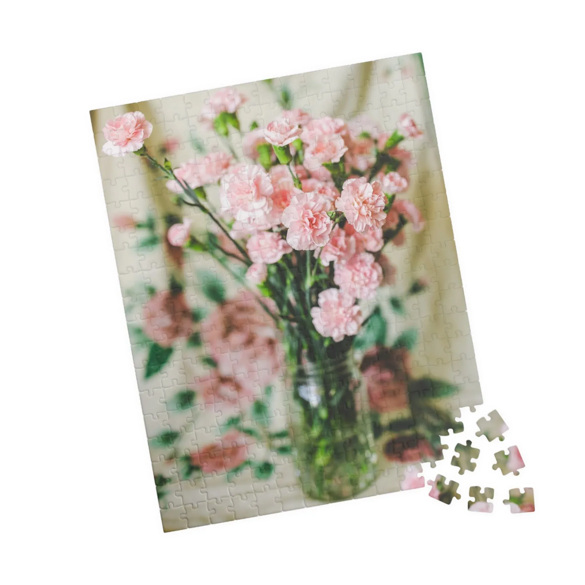 Pink Carnation Flower Puzzle - Image 12