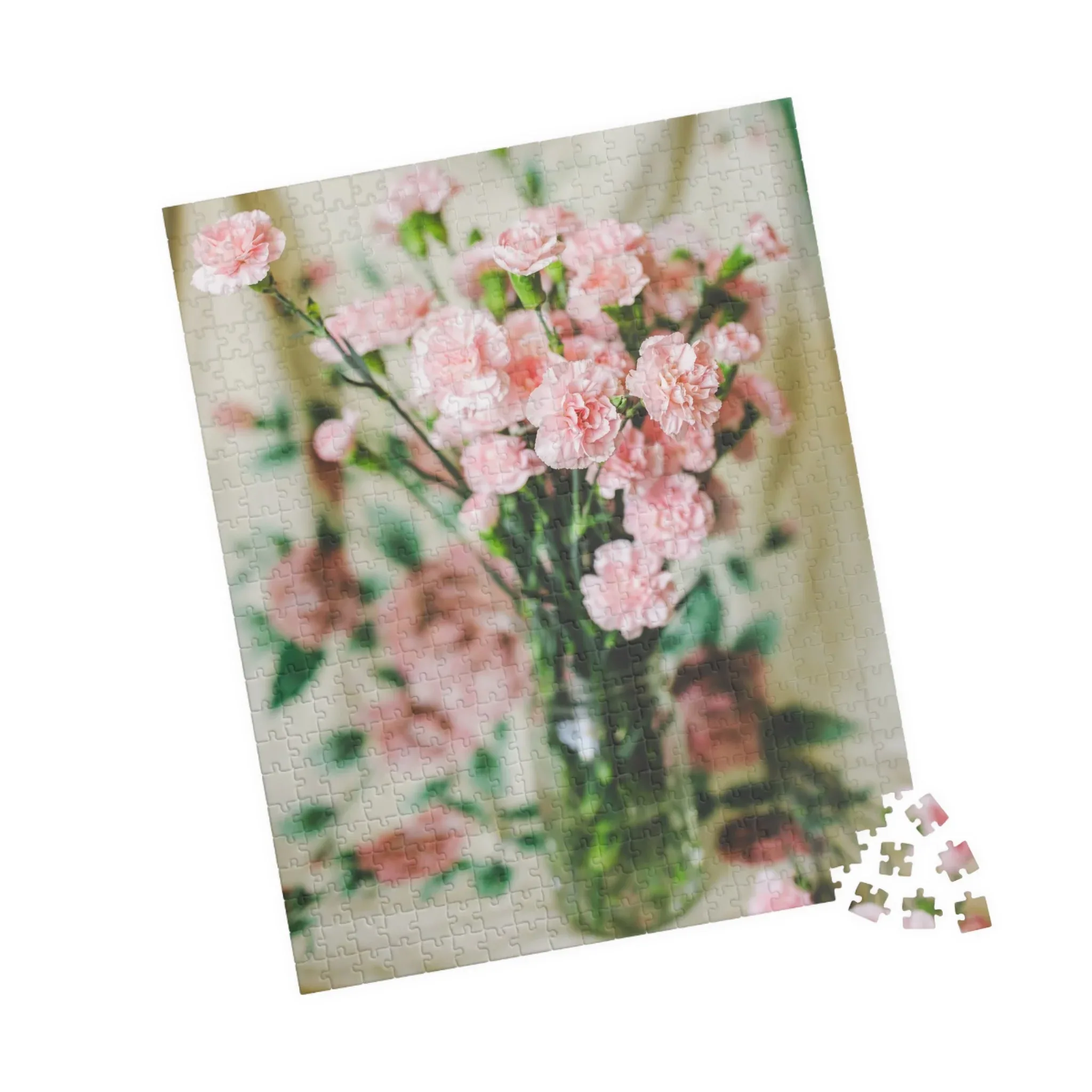 Pink Carnation Flower Puzzle - Image 15