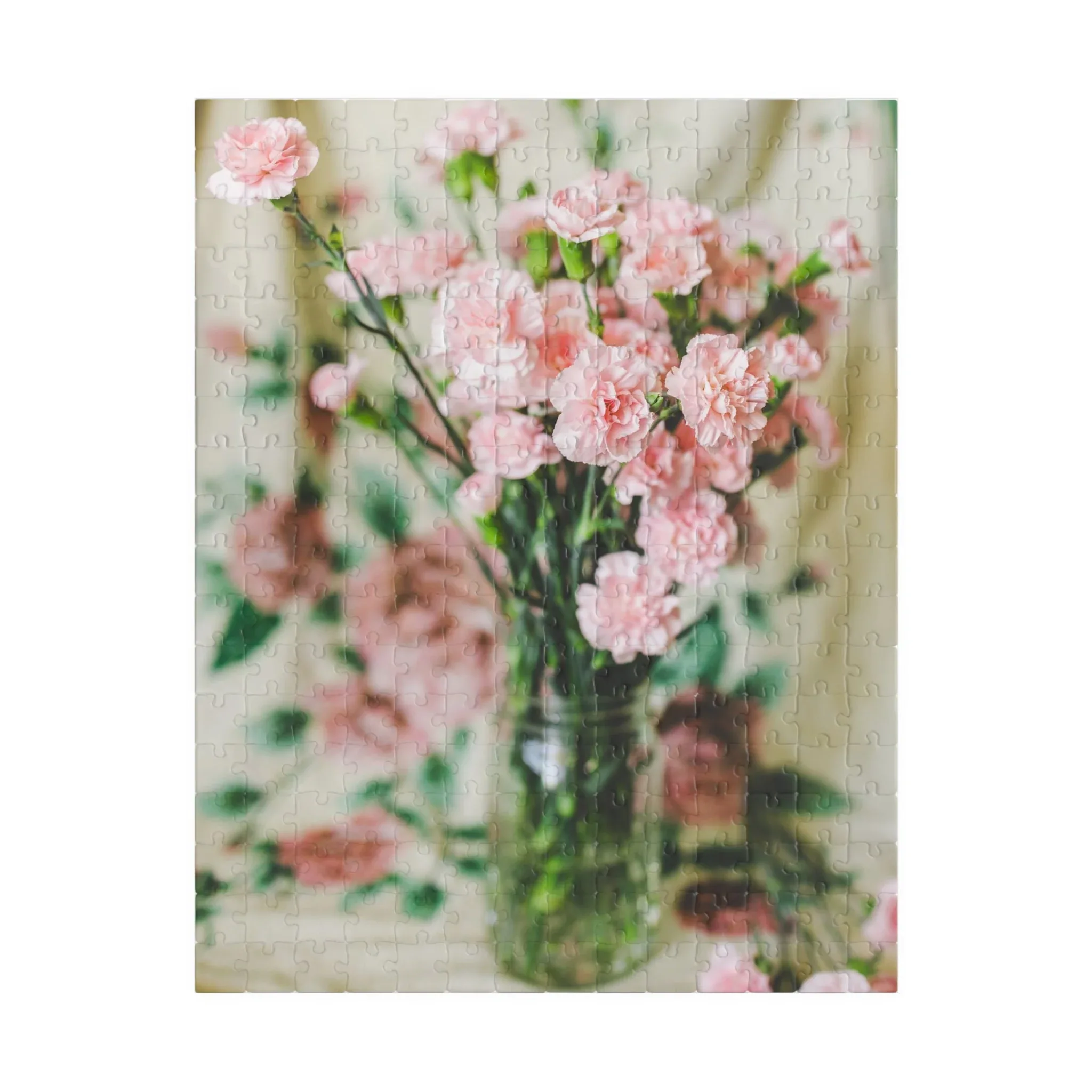 Pink Carnation Flower Puzzle - Image 3
