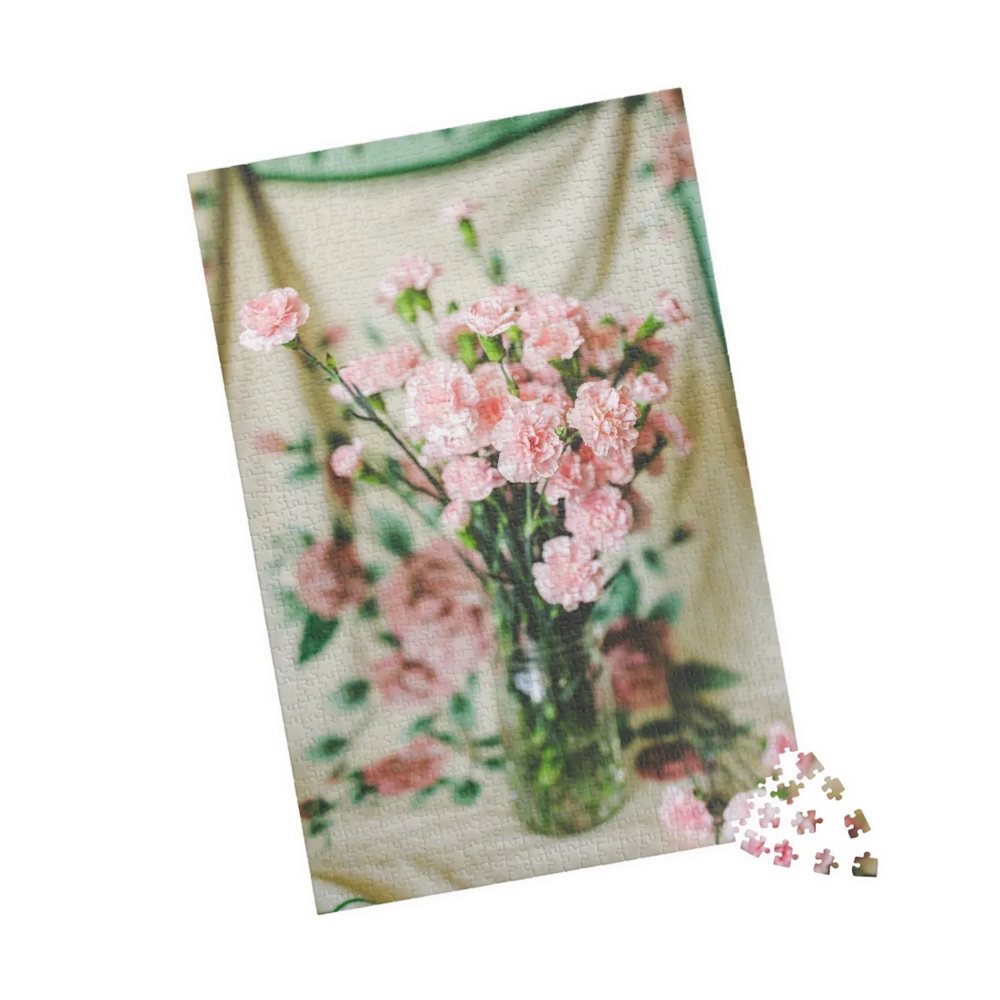 Pink Carnation Flower Puzzle - Image 6