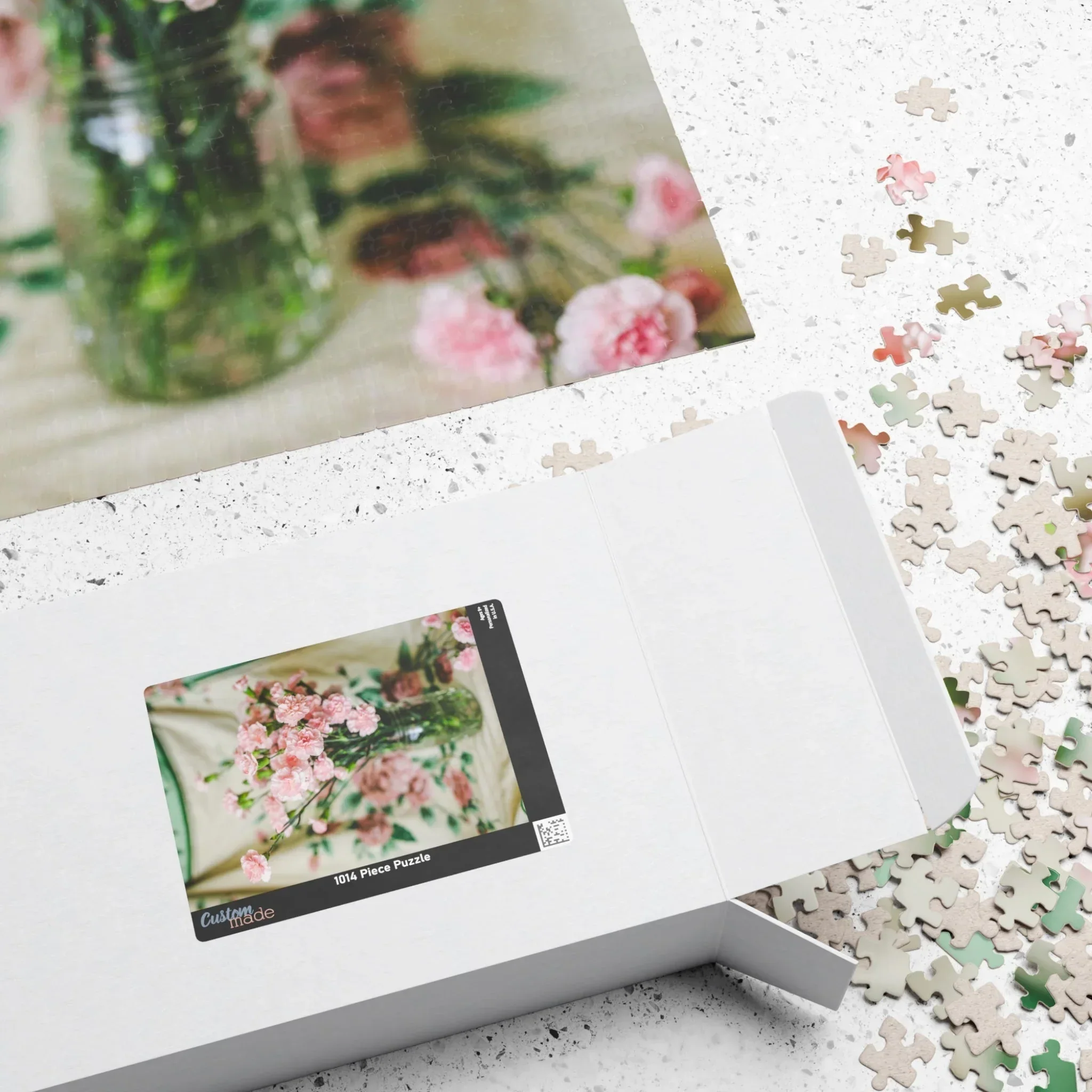 Pink Carnation Flower Puzzle - Image 7