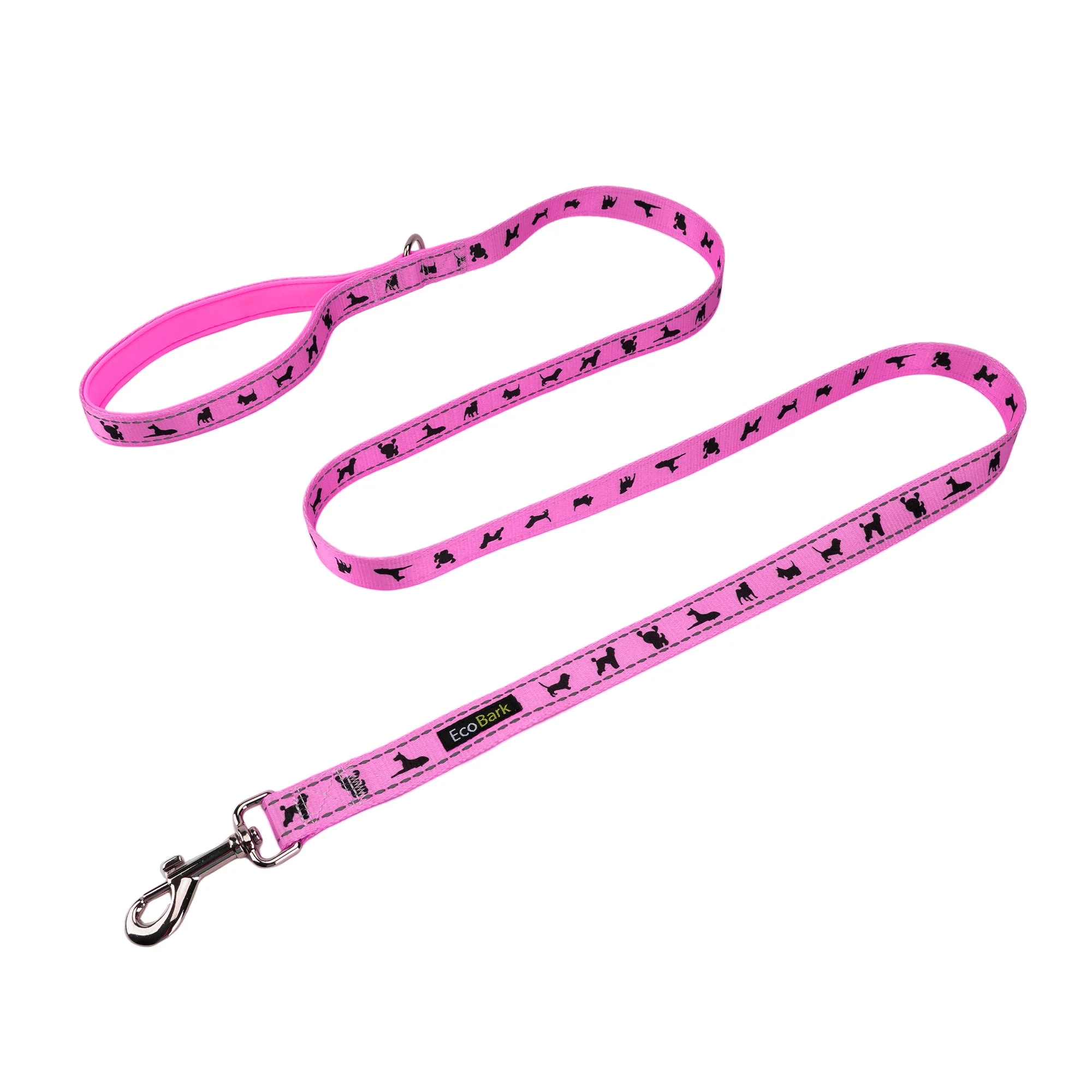 Pink Dog Leash by EcoBark - Padded Comfort Grip Leash - 4ft, 5ft, and 6ft Leash for Teacup, Small, and Medium Dogs - Image 4