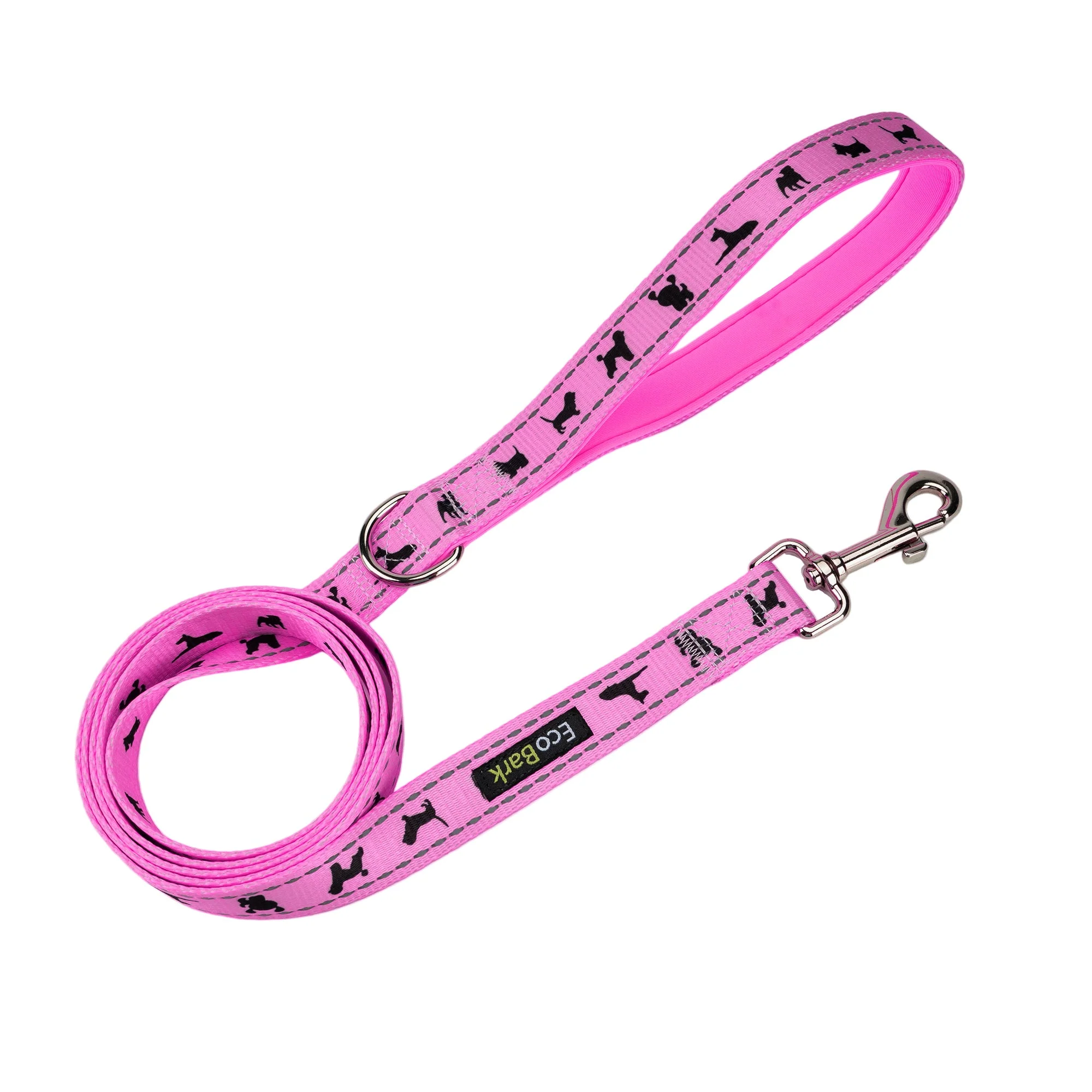 Pink Dog Leash by EcoBark - Padded Comfort Grip Leash - 4ft, 5ft, and 6ft Leash for Teacup, Small, and Medium Dogs - Image 6