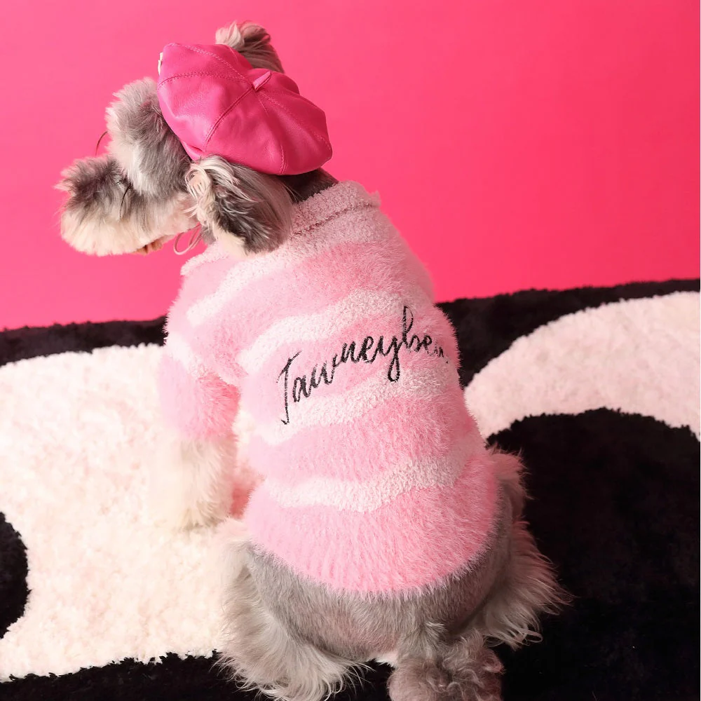 Pink Fluffy Pet Sweater - Image 5