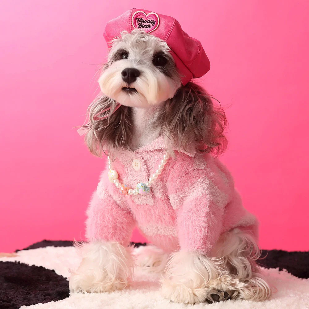Pink Fluffy Pet Sweater - Image 6