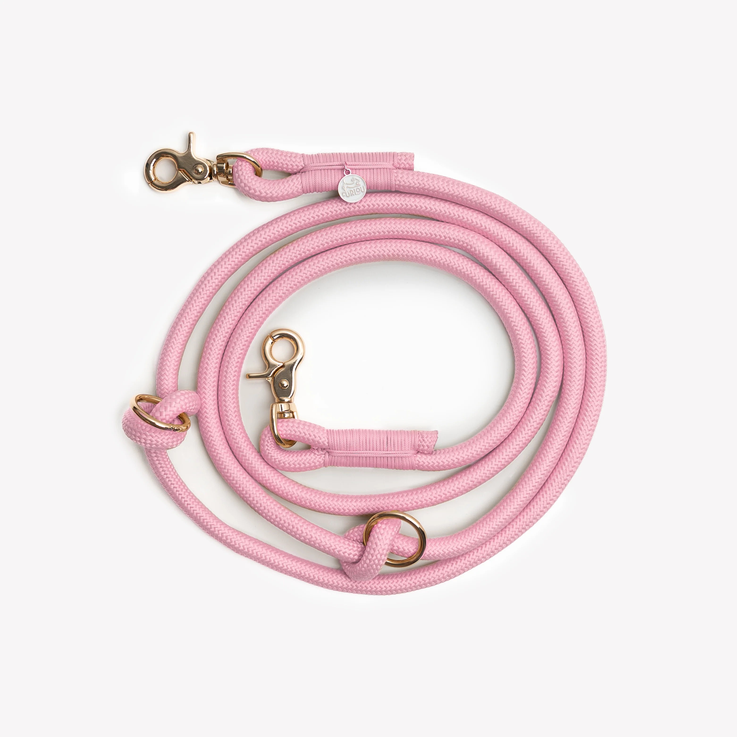 'Pink' - Hands Free Braided Leash - Image 2