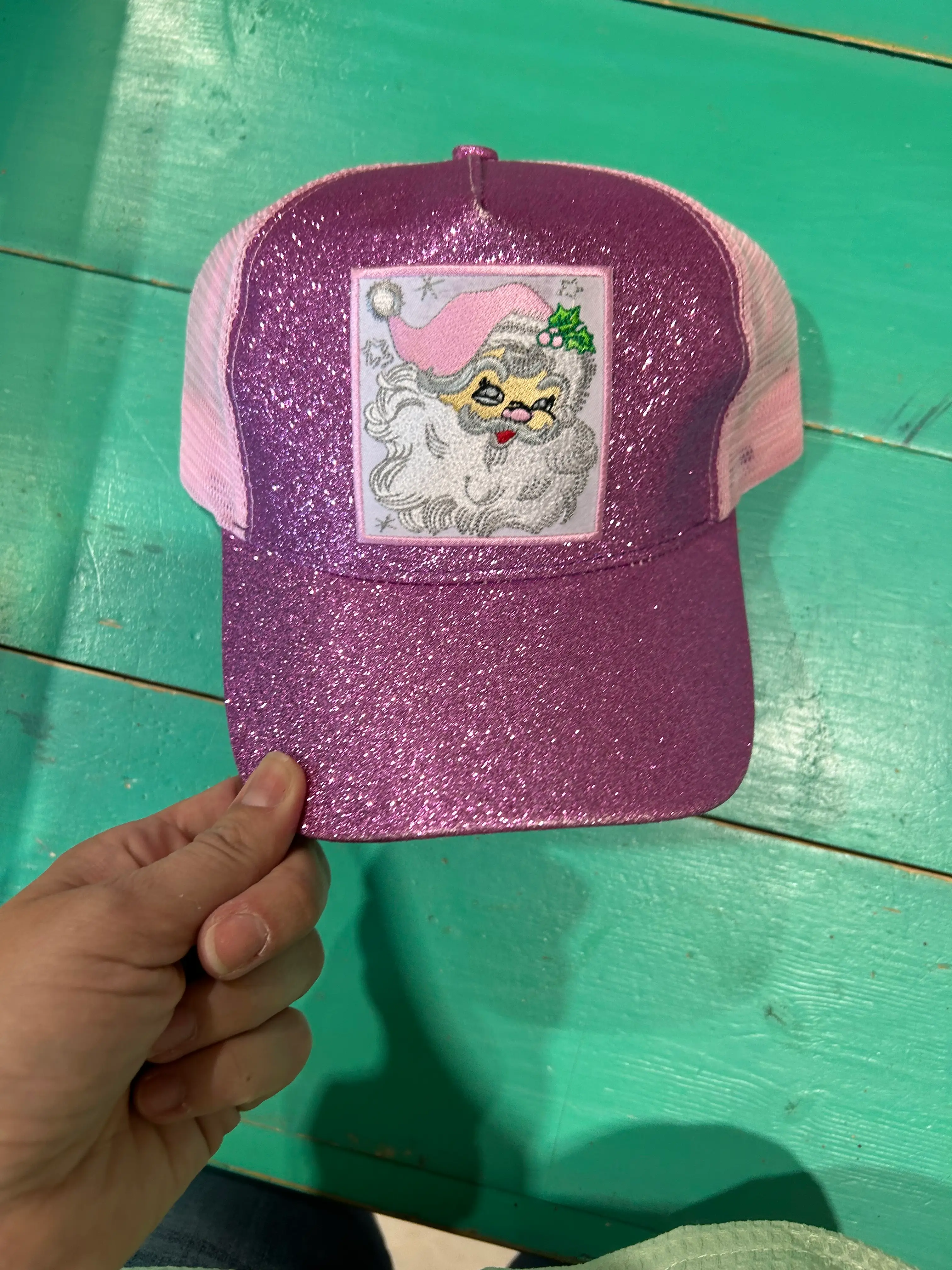 Pink Hat Santa Patch Cap - Image 3