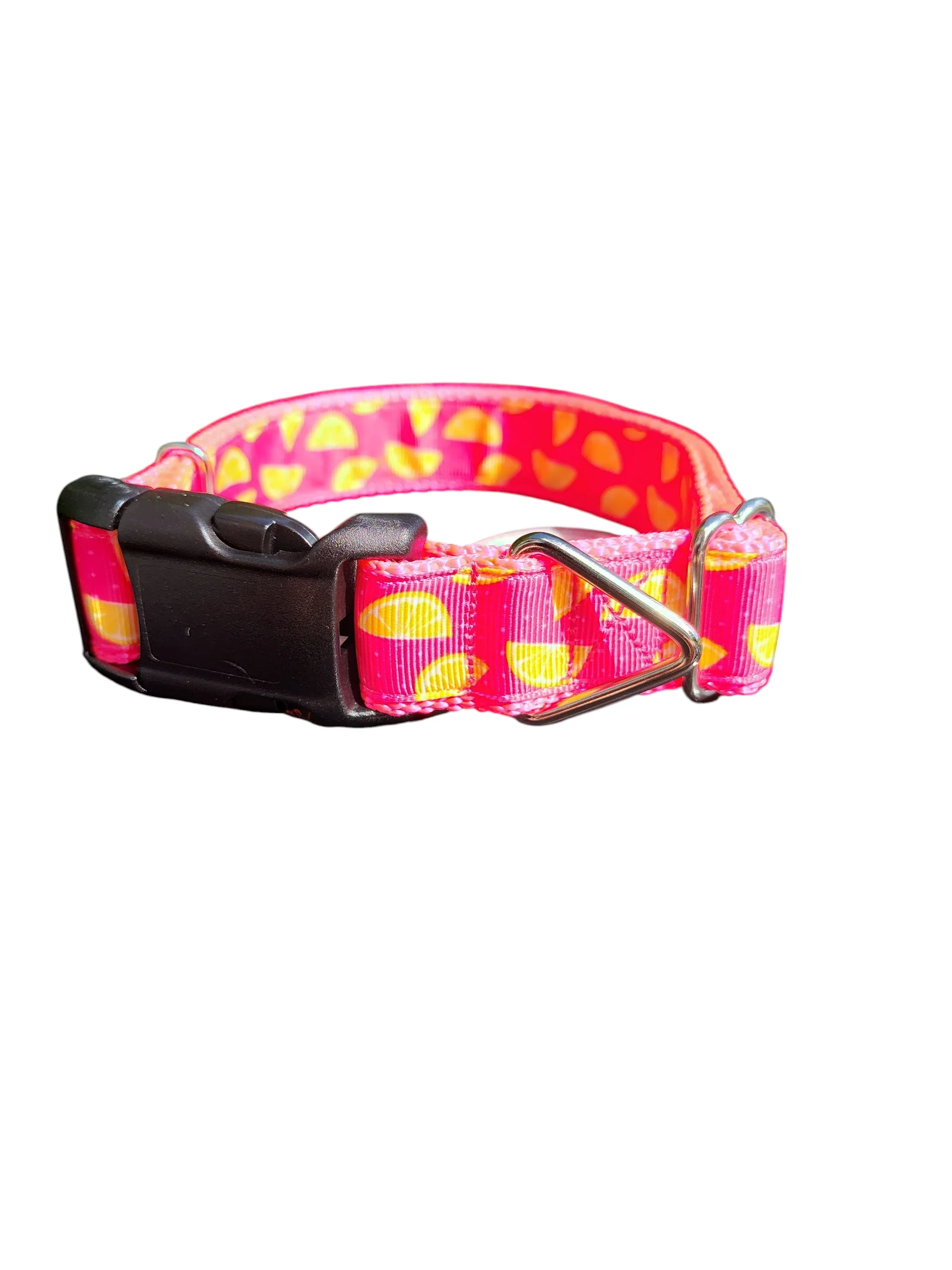 Pink Lemonade Nylon Dog Collar - Image 2