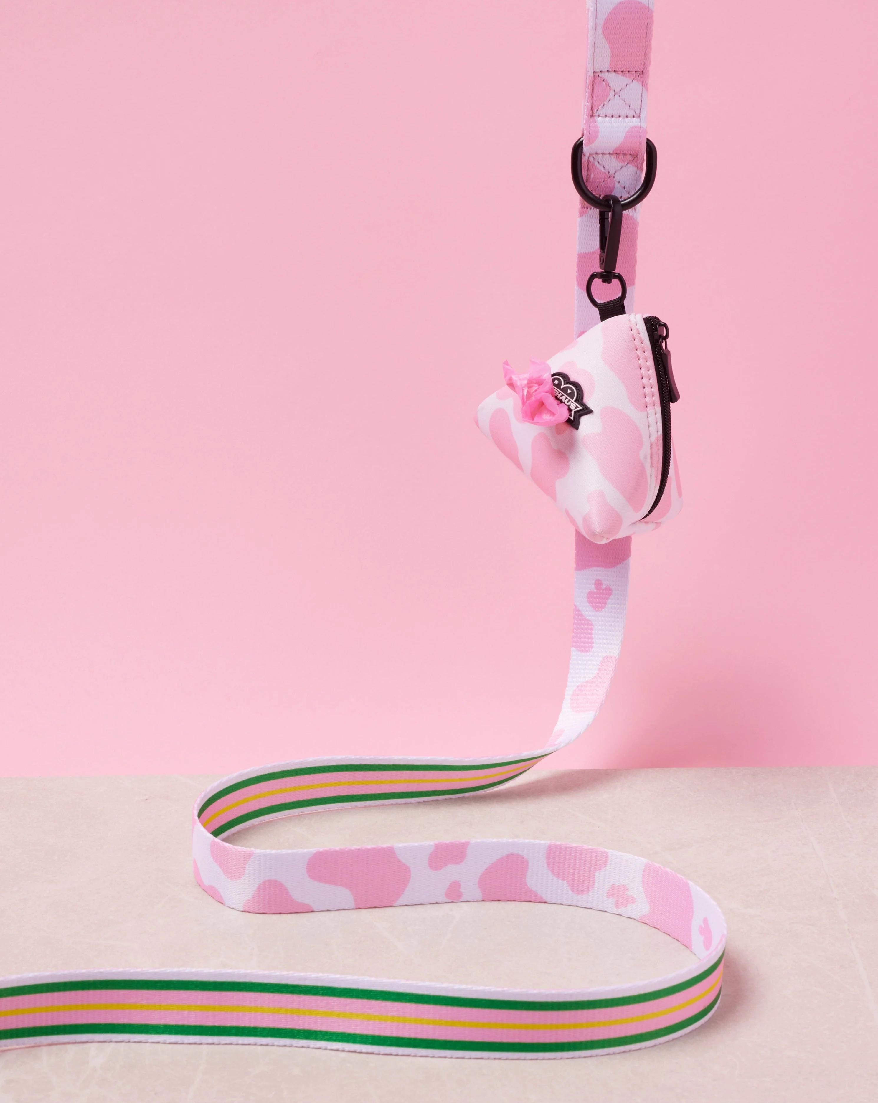 Pink Moo'd Poop Bag Holder - Image 2