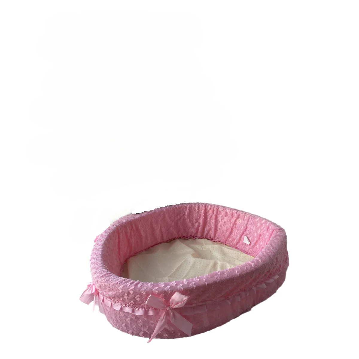 Pink Princess Plush Pet Bed - Image 3