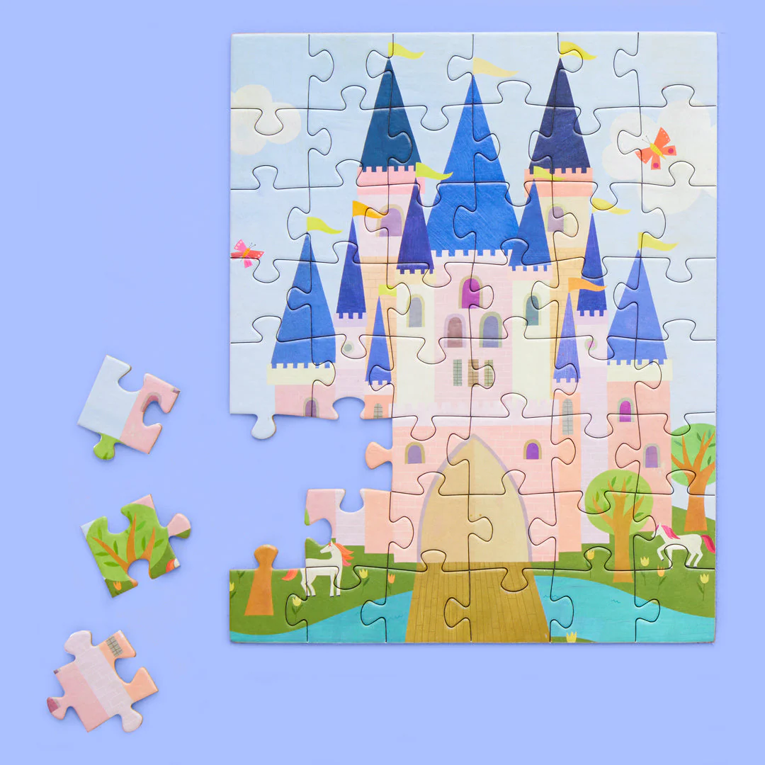 Pink Royal Castle 48 Piece Jigsaw Puzzle Snax - Image 2
