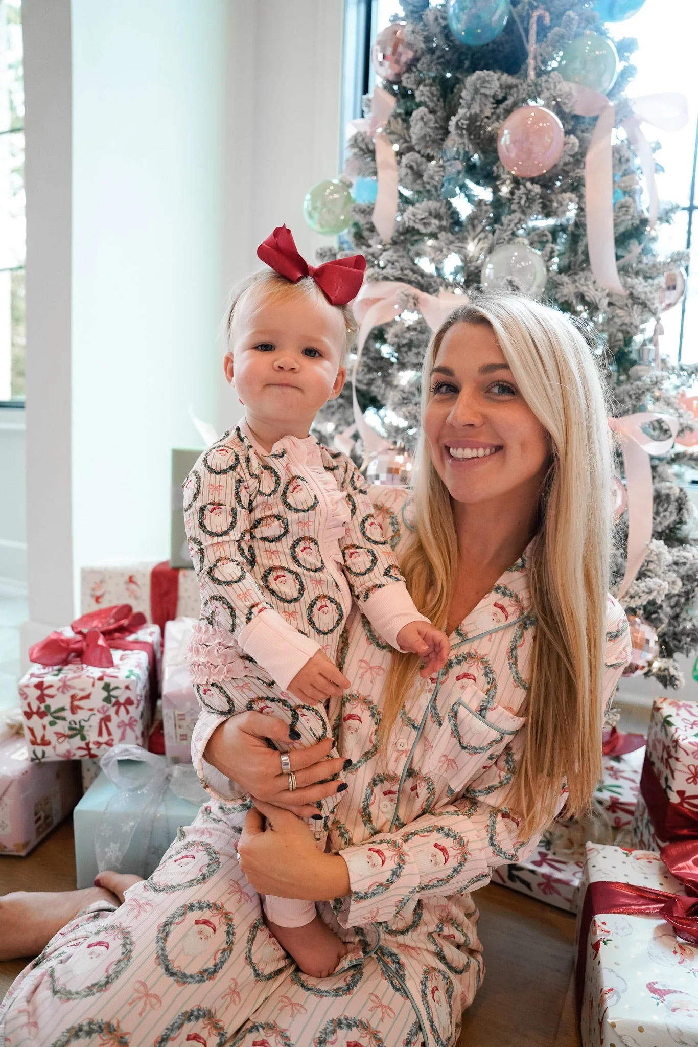 Pink Santa - Ribbed Long Pajama Set - Image 10