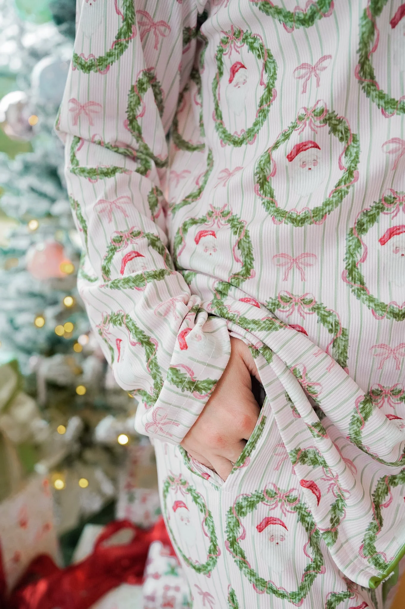 Pink Santa - Ribbed Long Pajama Set - Image 16