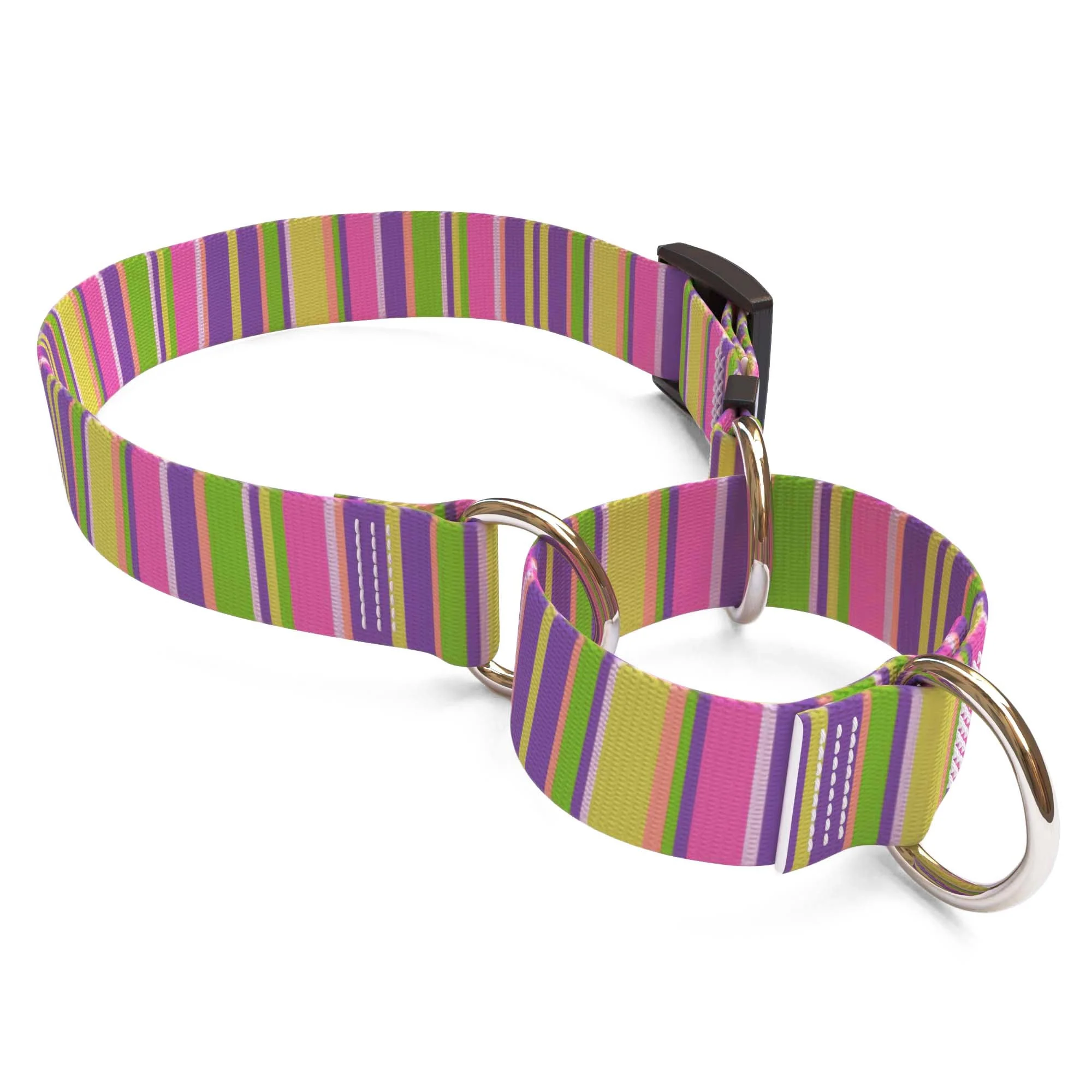 Pink Stripes Dog Collar - Image 3