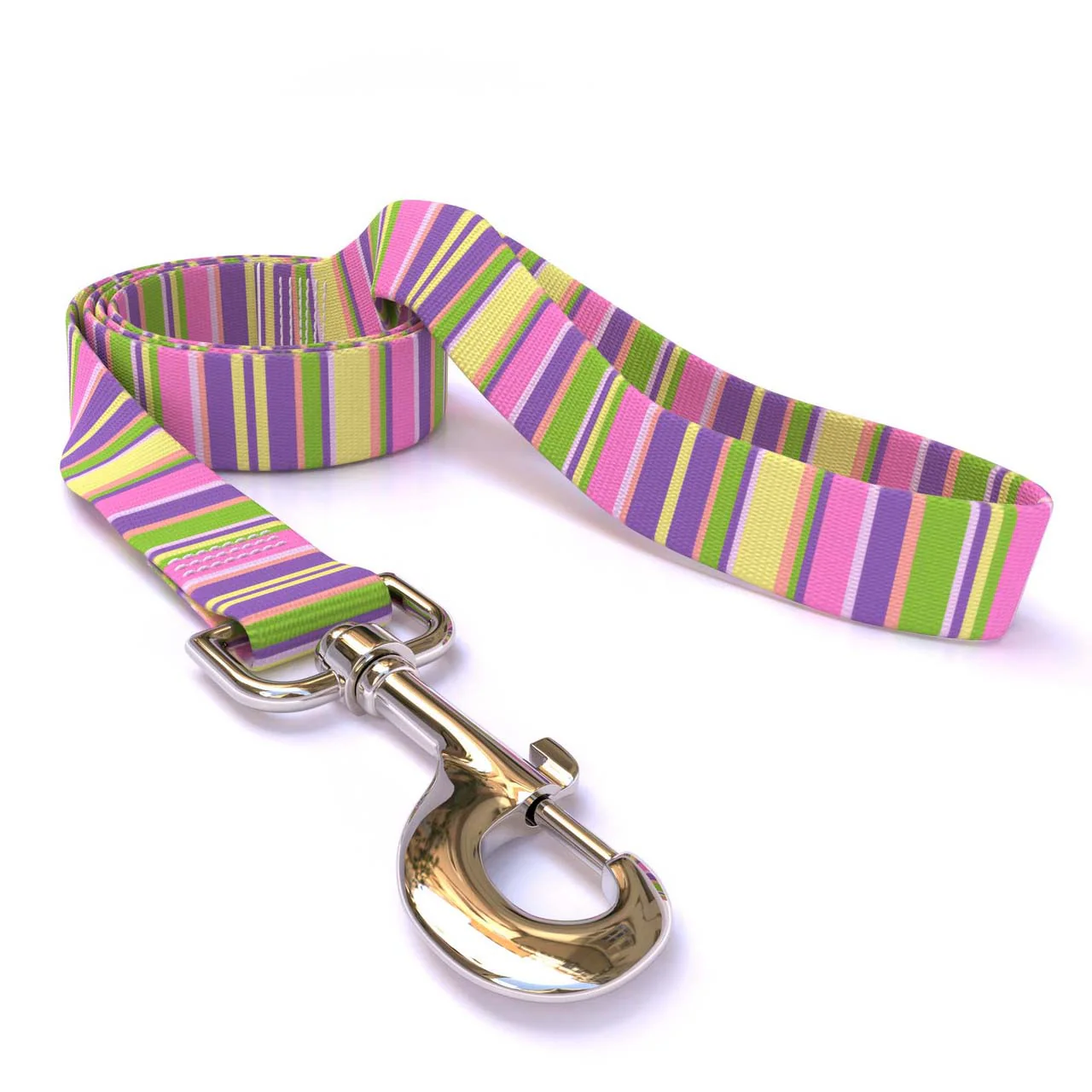 Pink Stripes Dog Leash - Image 2