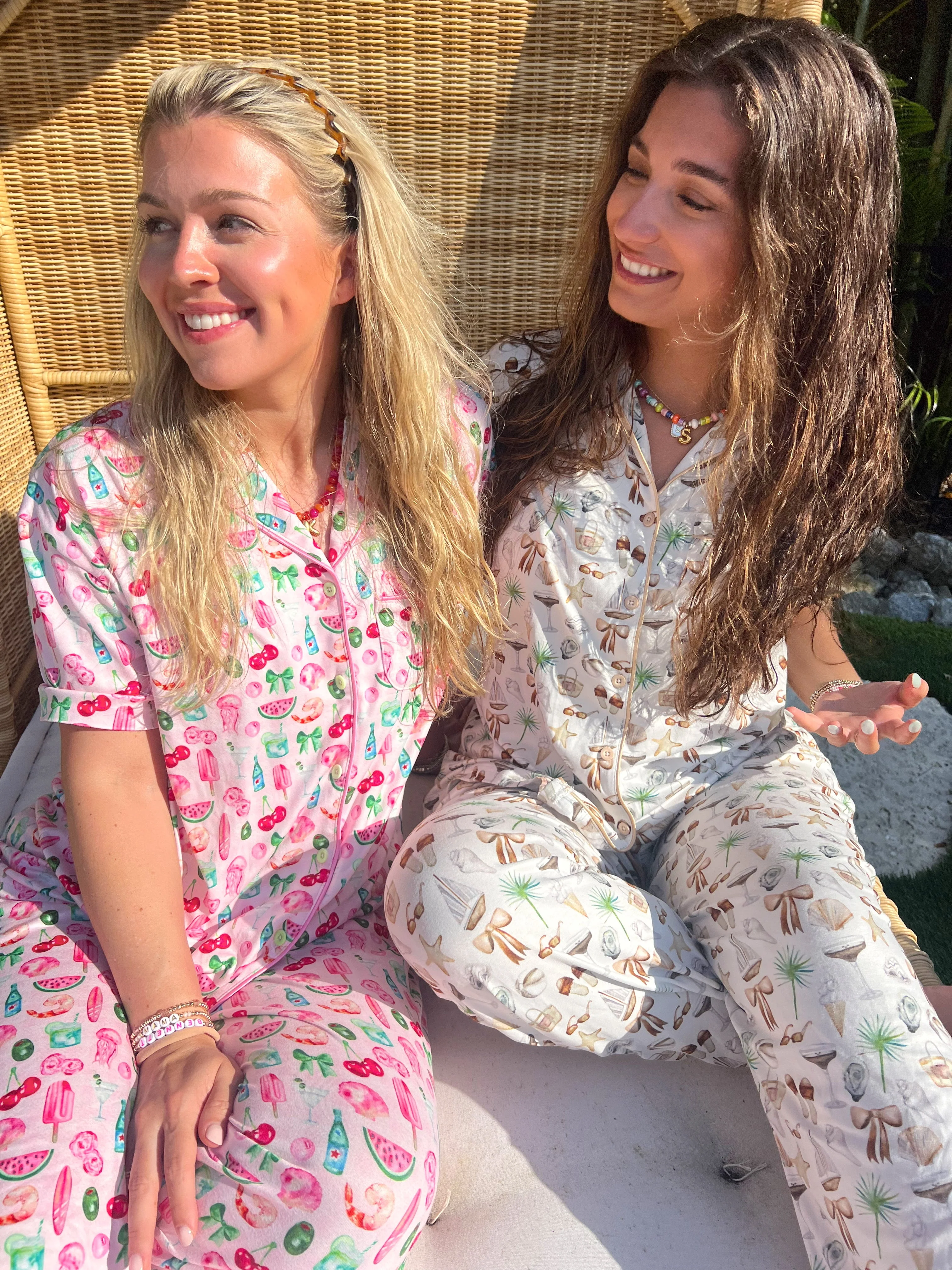 Pink Summer Spritz - Short Sleeve + Pant Pajama Set - Image 11