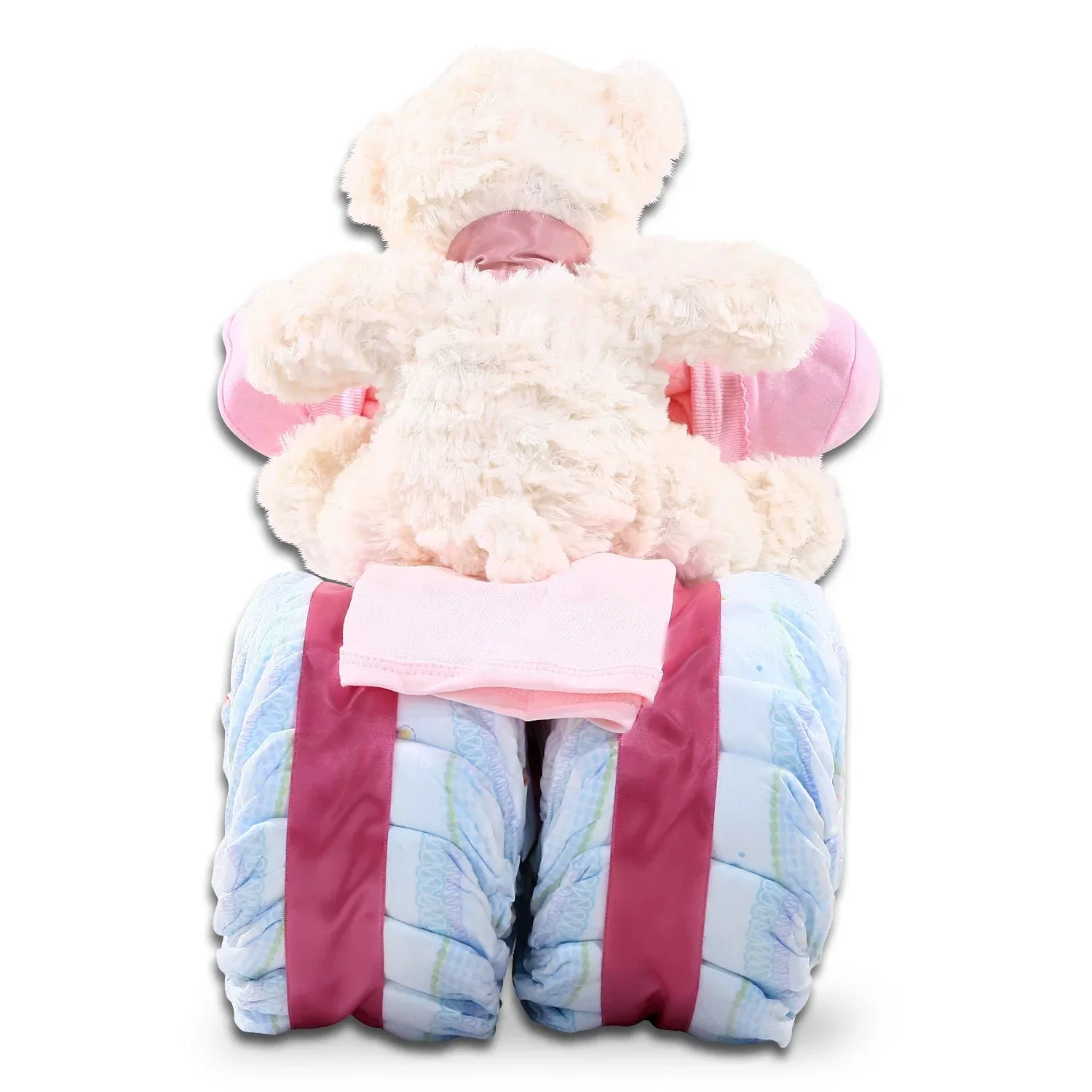 Pink Tricycle Diaper Cake Gift - Image 3