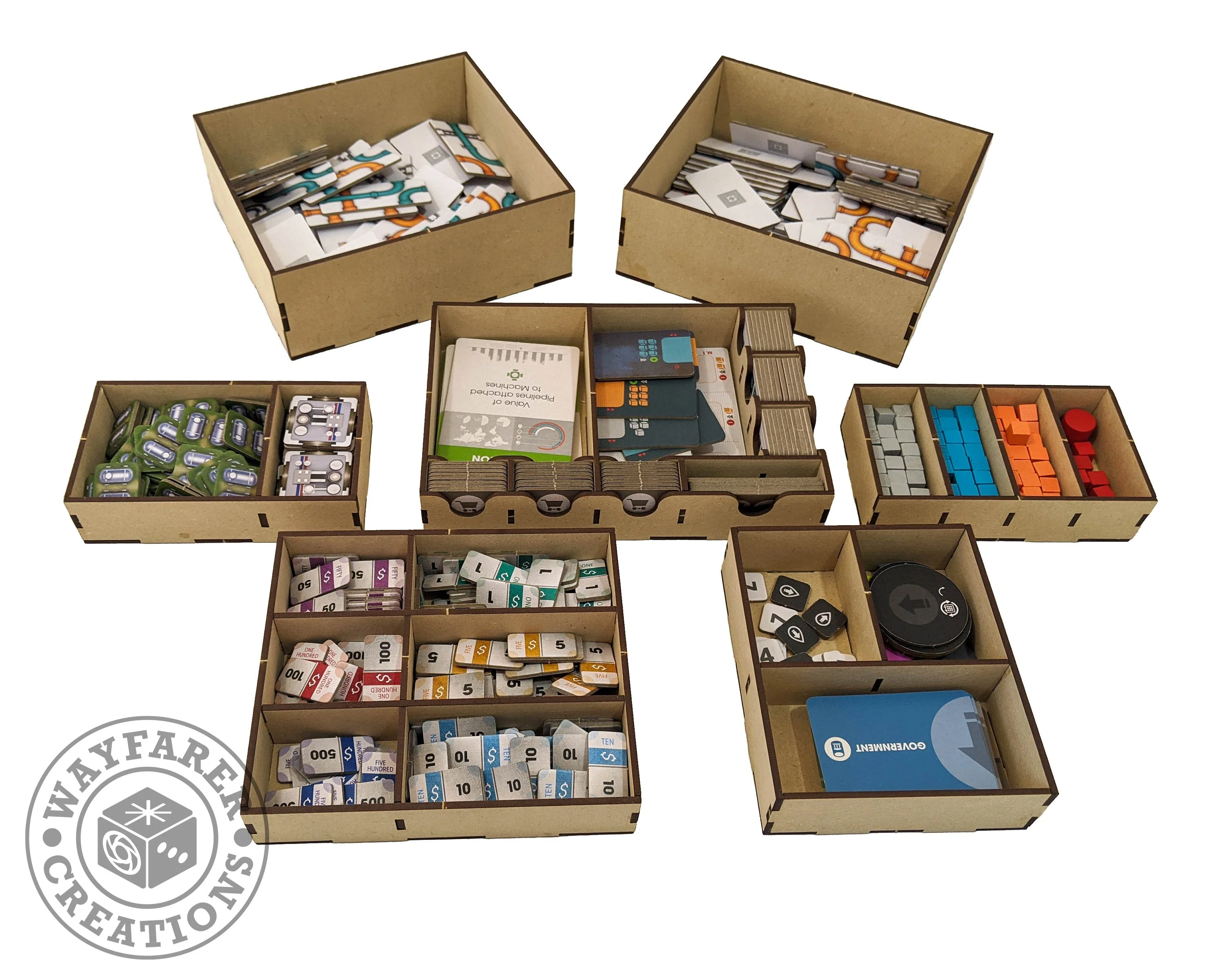 Pipeline Board Game Organizer Insert - Image 2