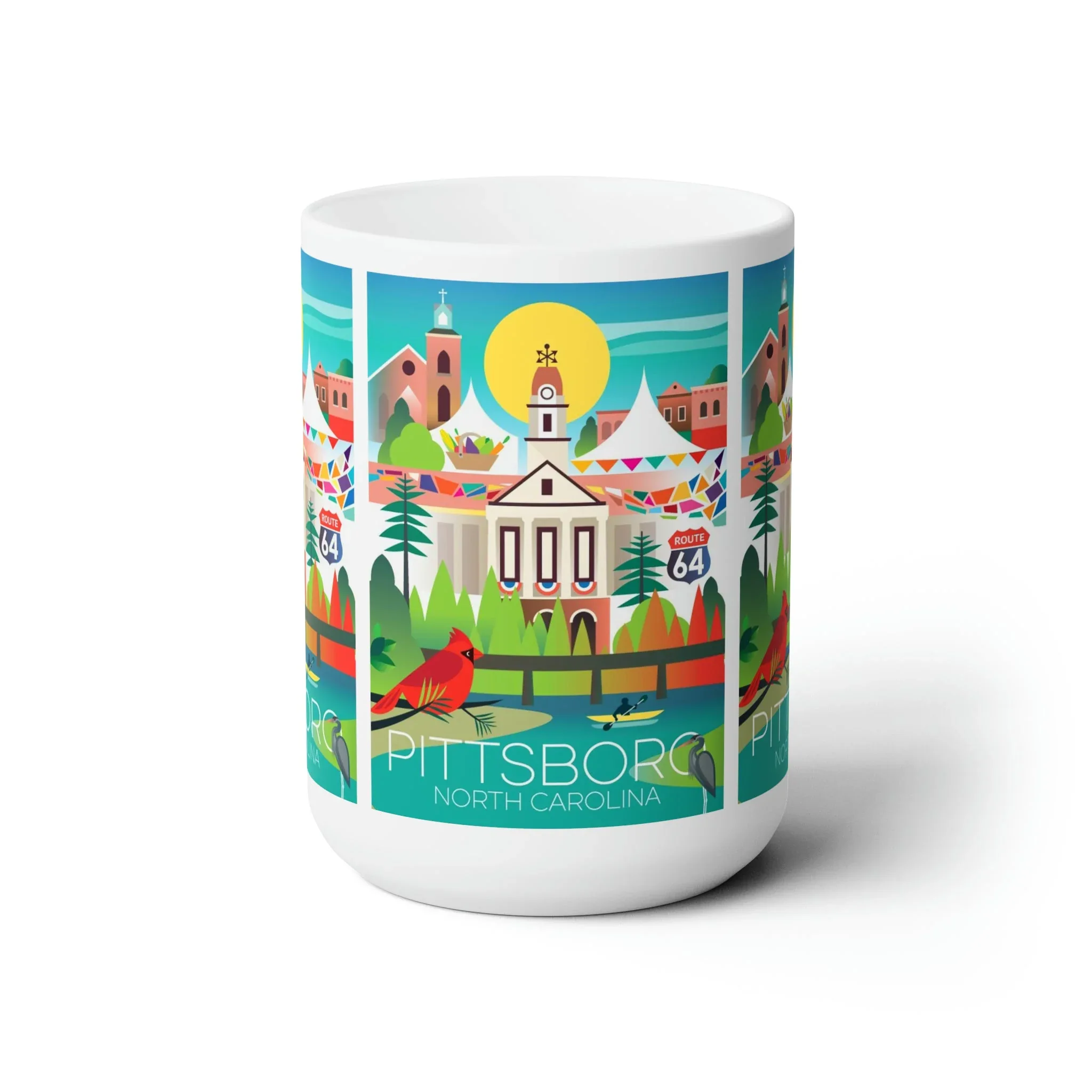 Pittsboro Ceramic Mug 11oz or 15oz - Image 2