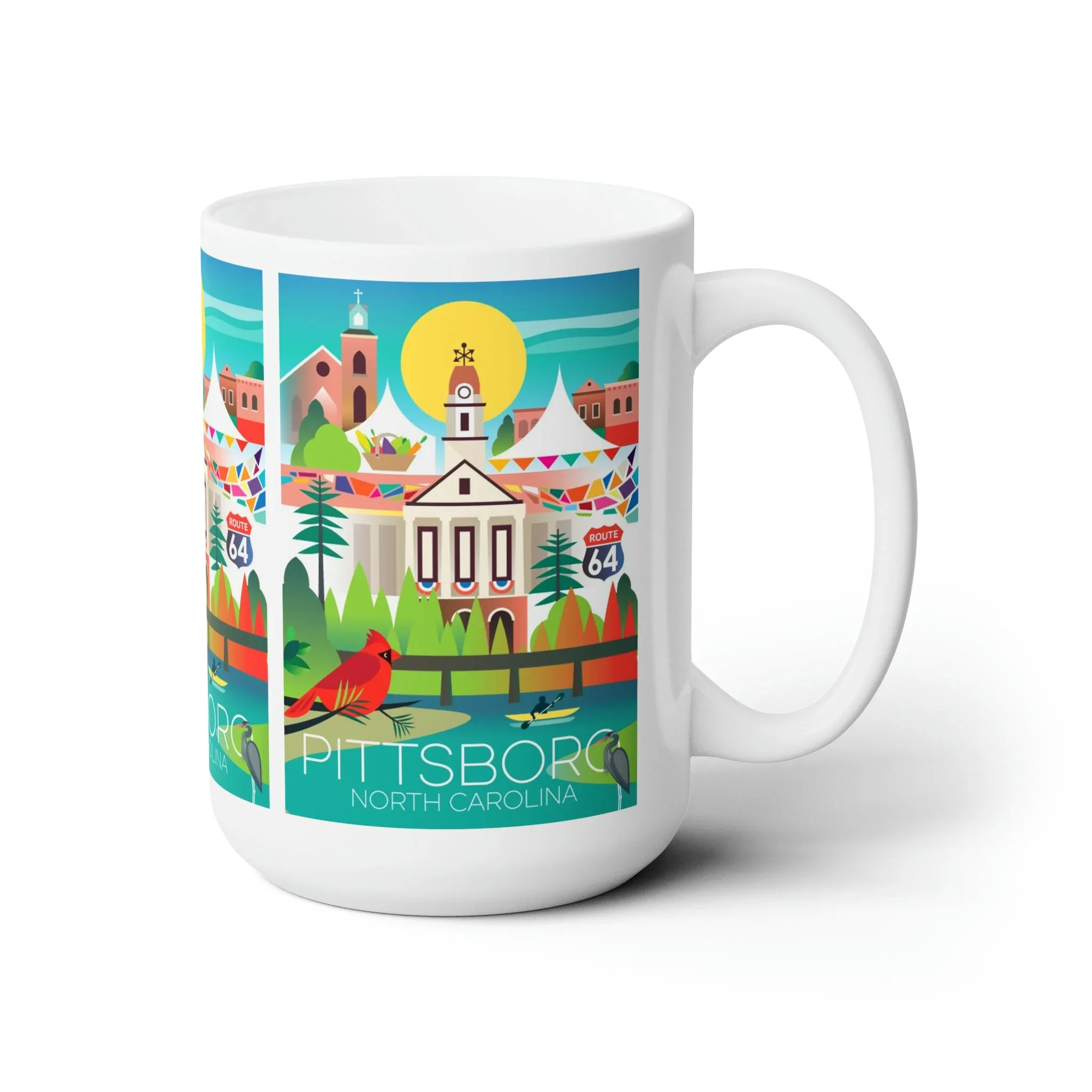 Pittsboro Ceramic Mug 11oz or 15oz - Image 3
