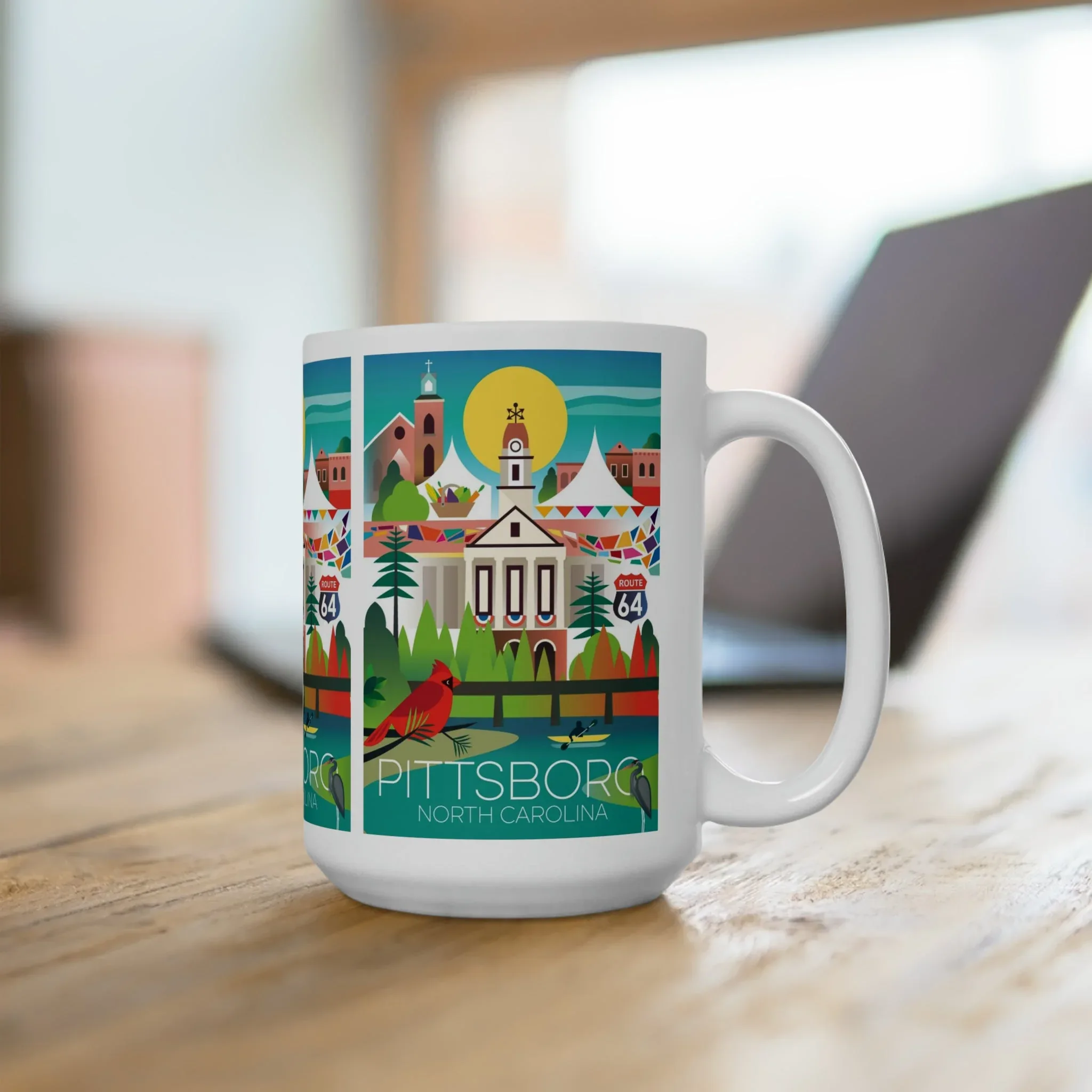 Pittsboro Ceramic Mug 11oz or 15oz - Image 4