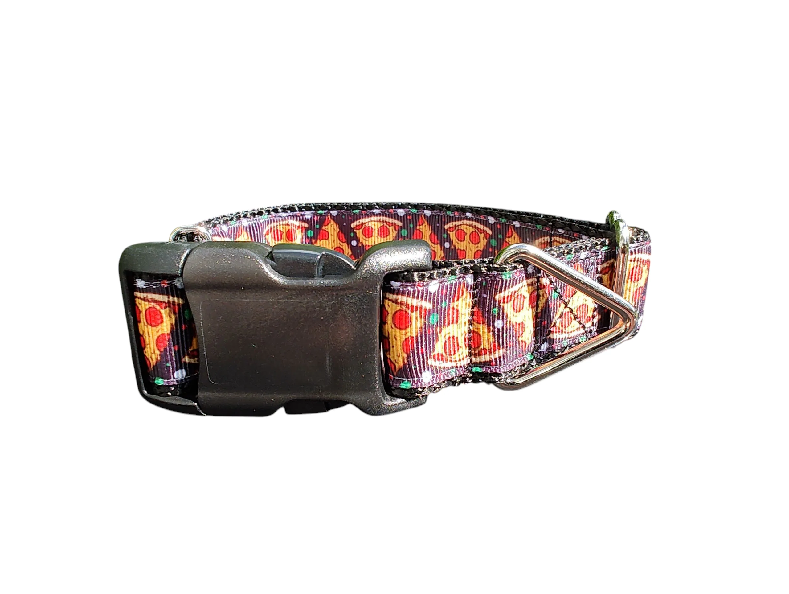 Pizza Slices Nylon Dog Collar - Image 2