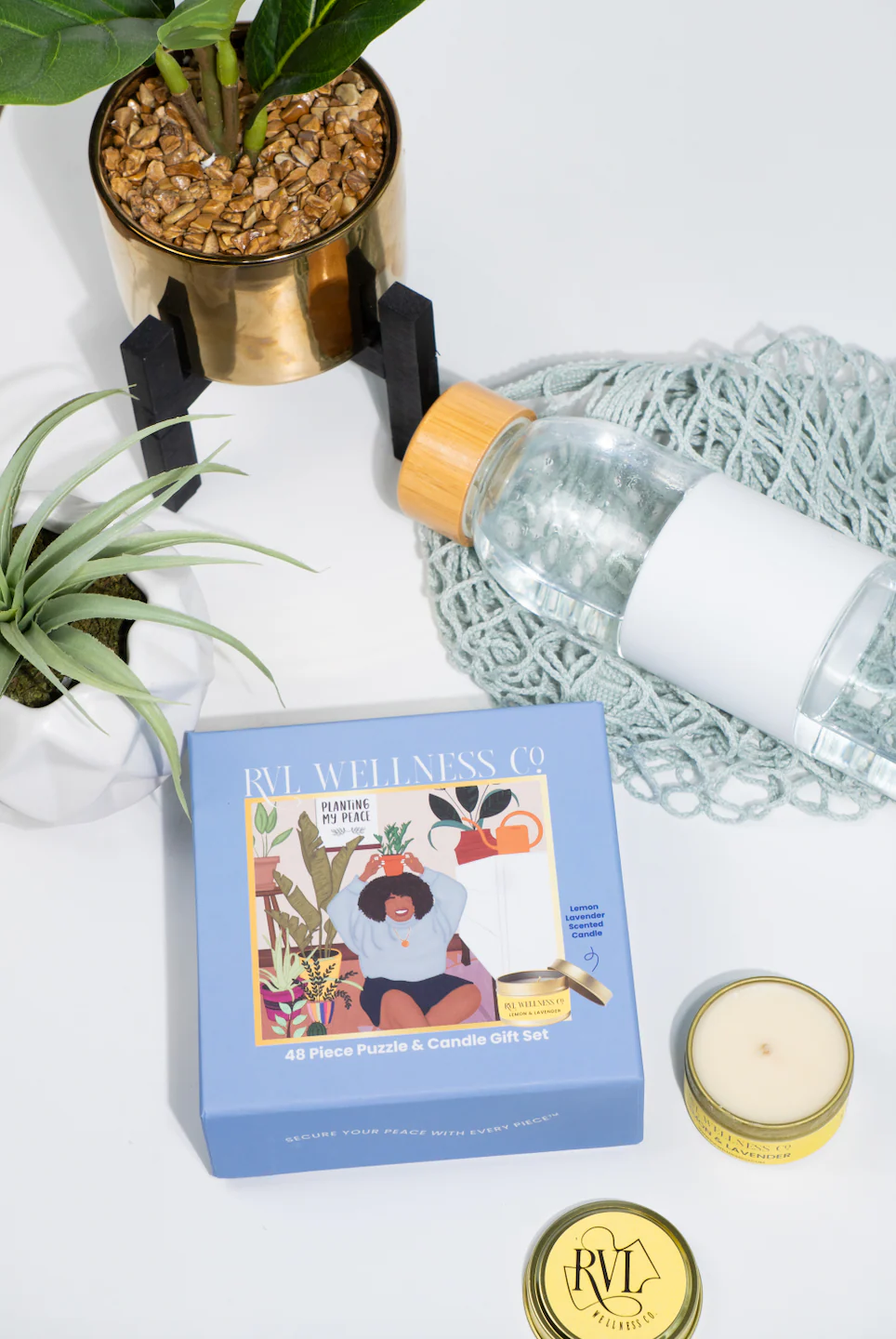 Planting Peace | 48 Piece Puzzle & Candle Gift Set - Image 2