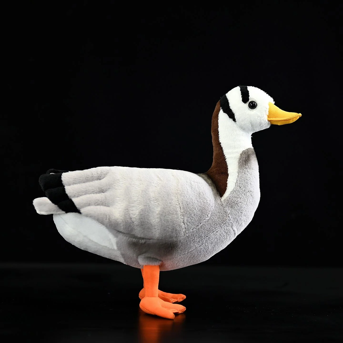 Plumage Toy Of The Brant Bird, White-headed Goose Doll - Image 3