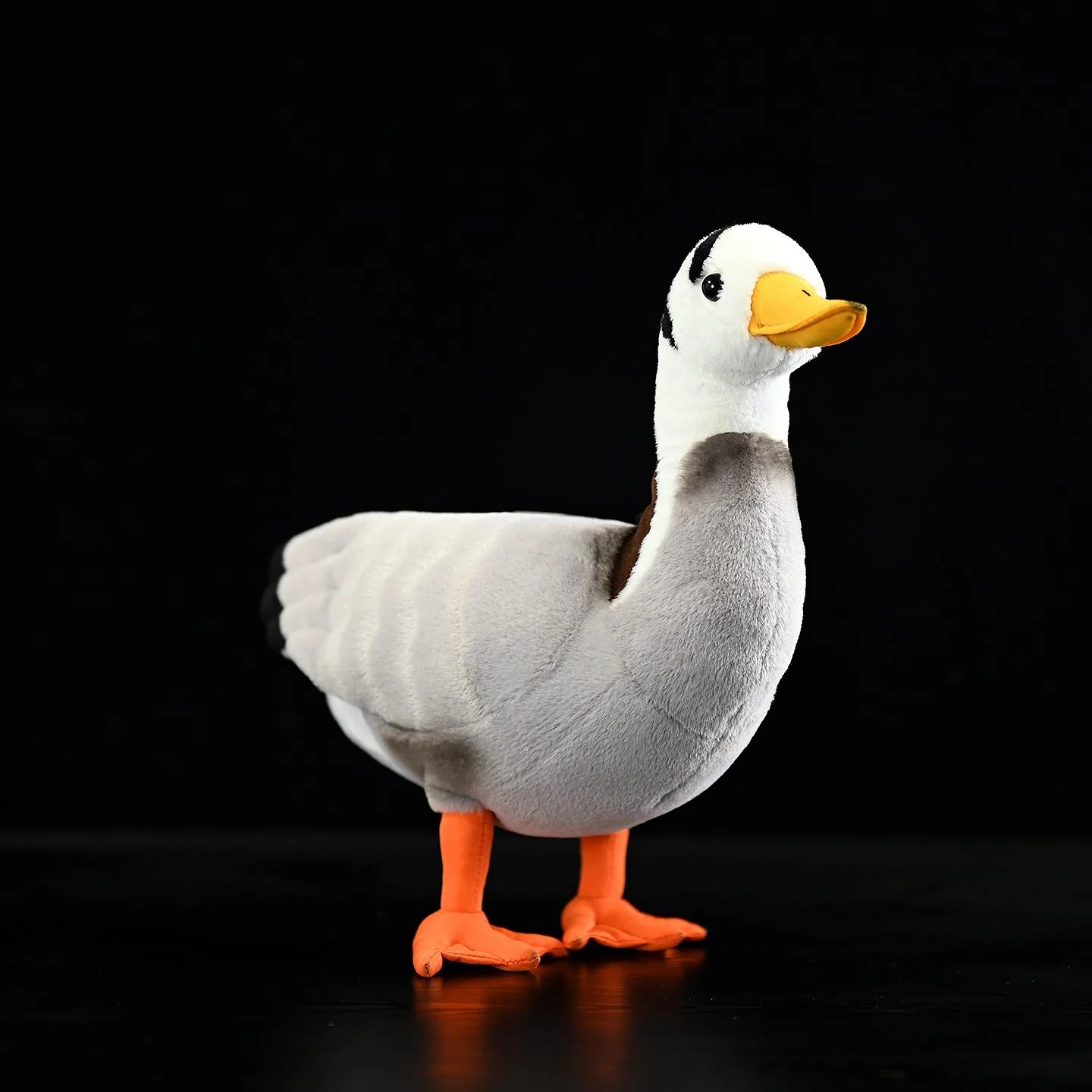 Plumage Toy Of The Brant Bird, White-headed Goose Doll - Image 8