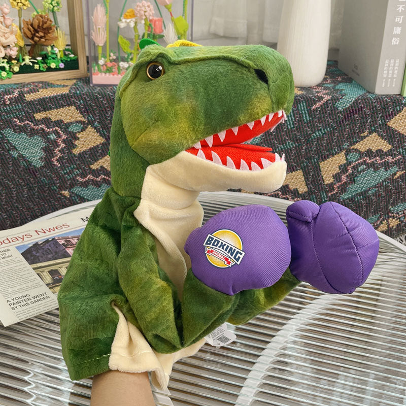 Plush Boxing Hand Puppet Dinosaur Toy Animal Sound - Image 5