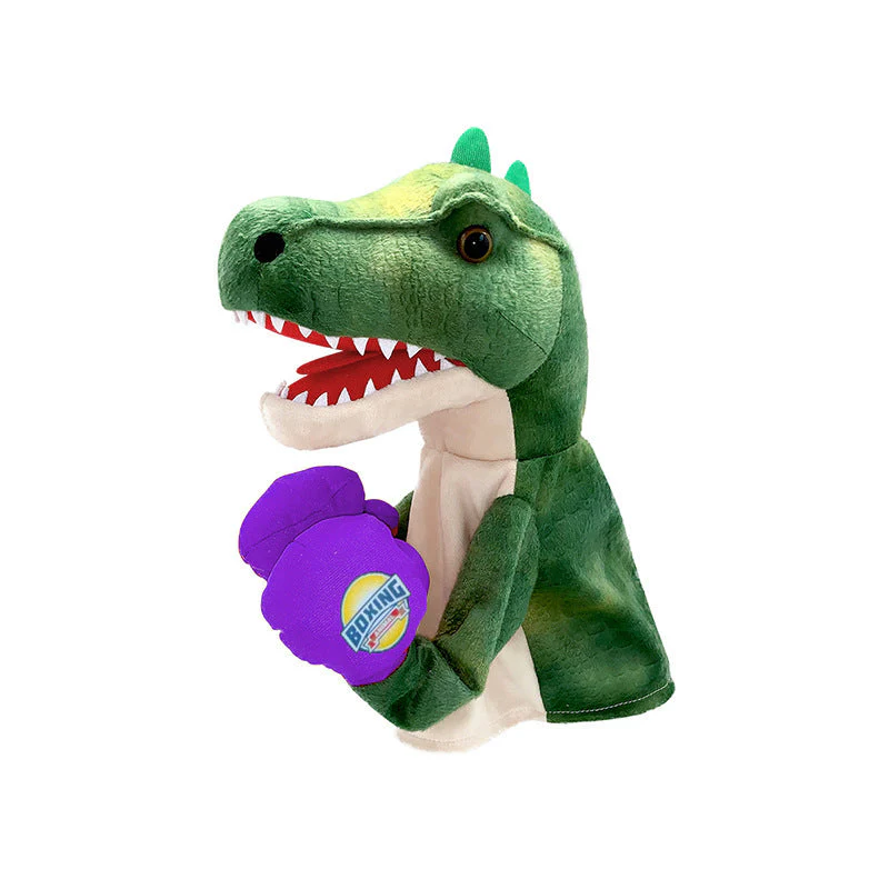 Plush Boxing Hand Puppet Dinosaur Toy Animal Sound - Image 6